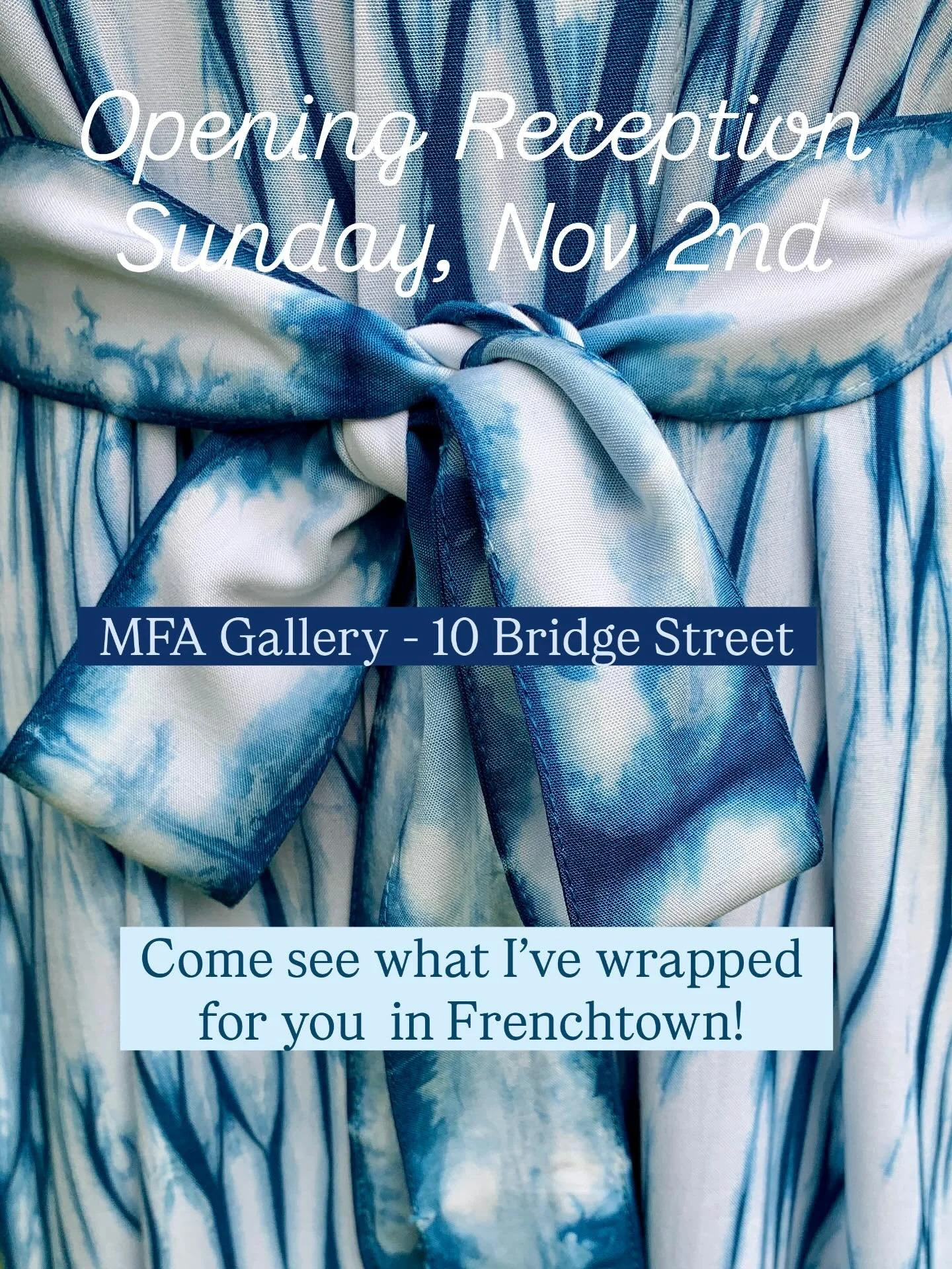 Come see artists’ largest works at MFA Gallery’s Super Size It exhibition. Enjoy fabulous artwork, mingle with the artists and nosh on tasty treats along with live music.  I’ll be at there between 5 and 6 as I’ll be at the Swa
