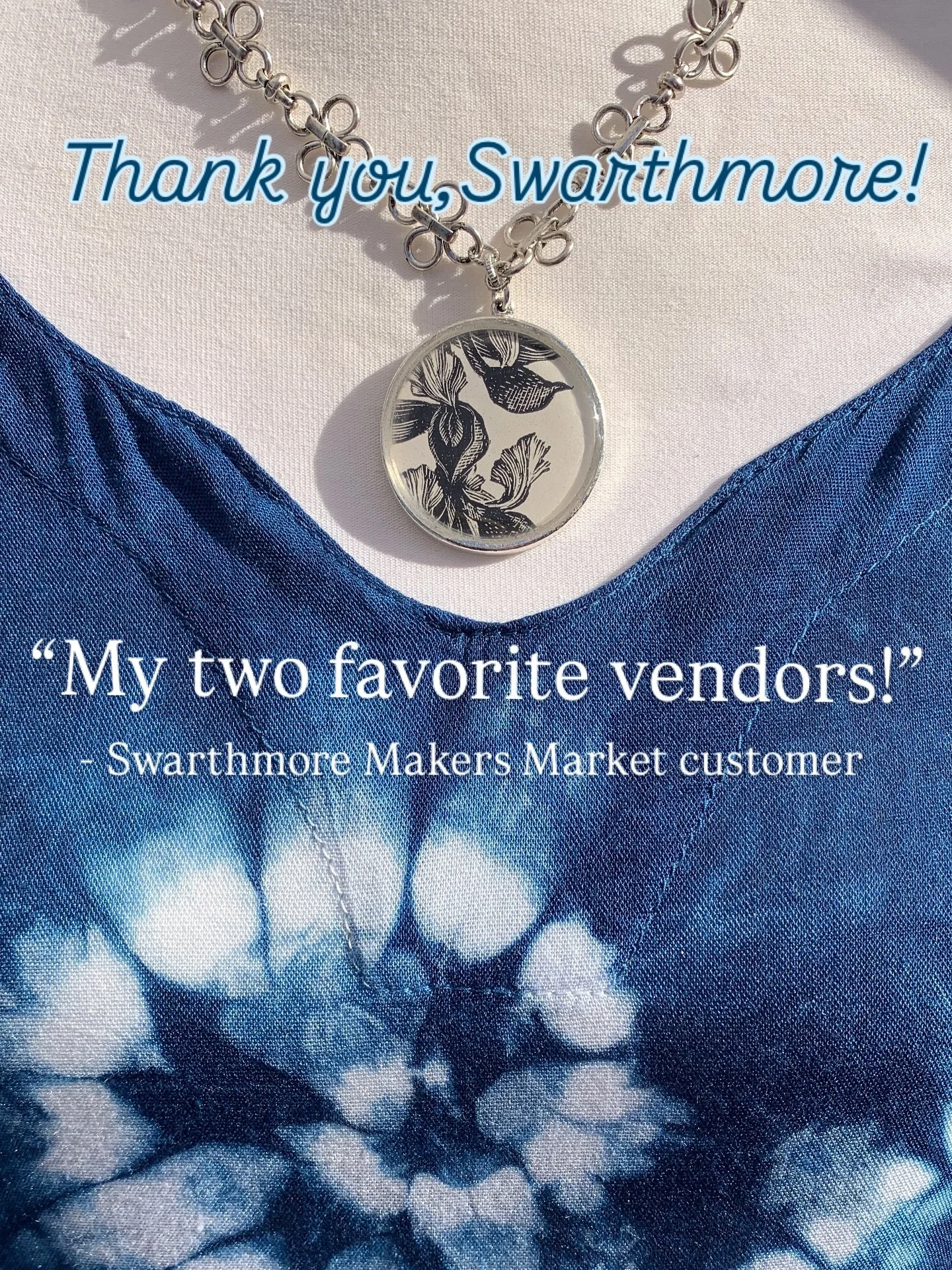 What a great day in Swarthmore and what a nice compliment from a shopper! So fun to be next to be of MY favorite artisans (and fellow SU alum), @joeyfivecents this Sunday. Thank you Swarthmore customers and @swarthmore_makers_market - you made it roc