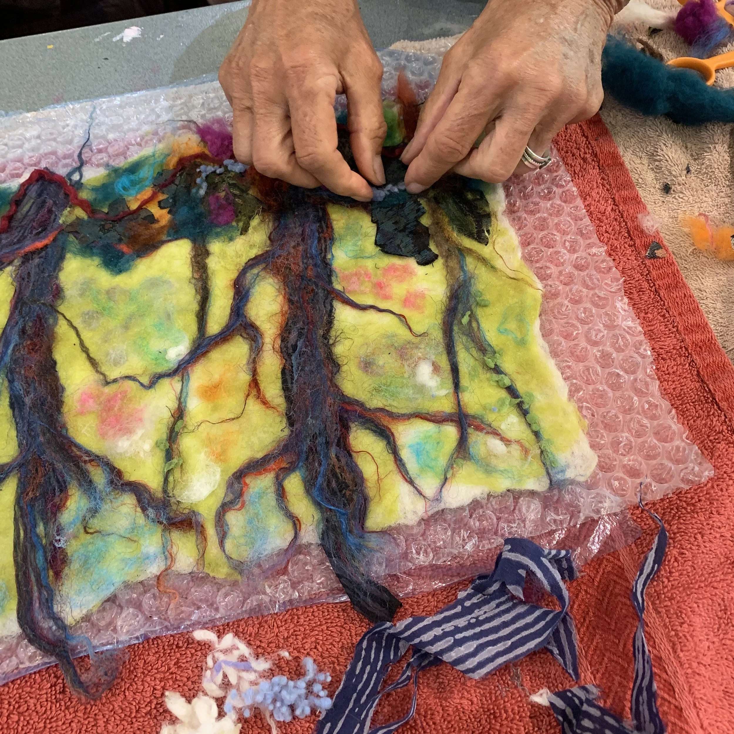 Wet Felting process - backlit trees.jpg