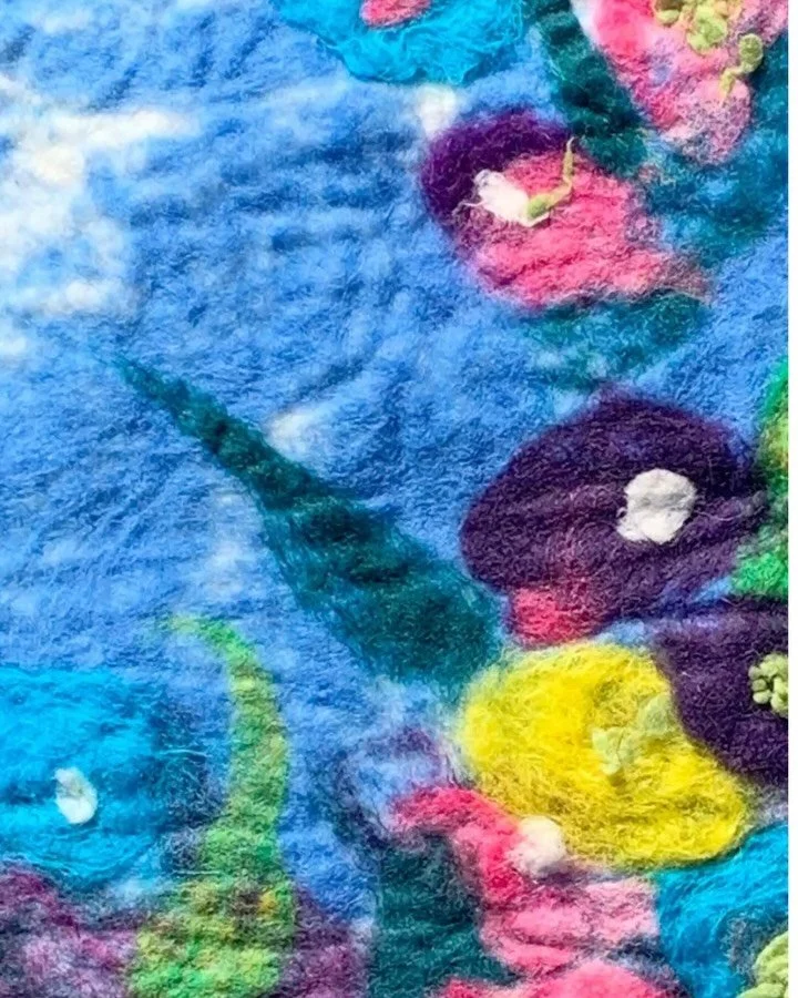 Join us to learn Wet Felting by the ocean on Cape Cod! Get inspired by the beautiful scenery around Chatham and create gorgeous, sturdy felt with colorful Merino wool!  You can make artwork to hang, a set of coasters or trivets - even stitch it up af
