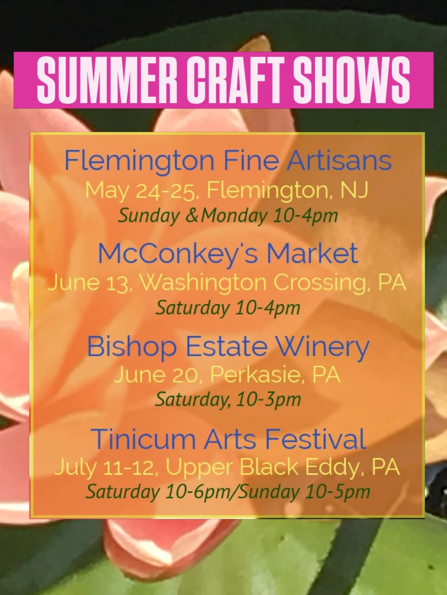 It&rsquo;s going to be a busy summer&hellip;and this doesn&rsquo;t even include my shows on Cape Cod in August. More updates coming soon! 💙🌊