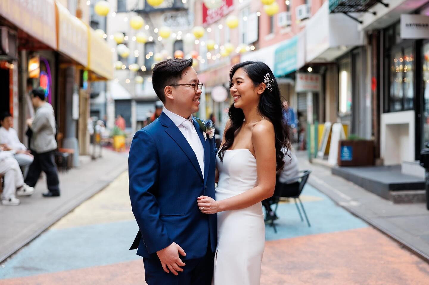 Andrew and Steph knew they didn&rsquo;t want a big, over-the-top celebration for their wedding. To keep it low-key, they decided on a city hall ceremony followed by dinner with their immediate family nearby in Chinatown. It&rsquo;s always special to 