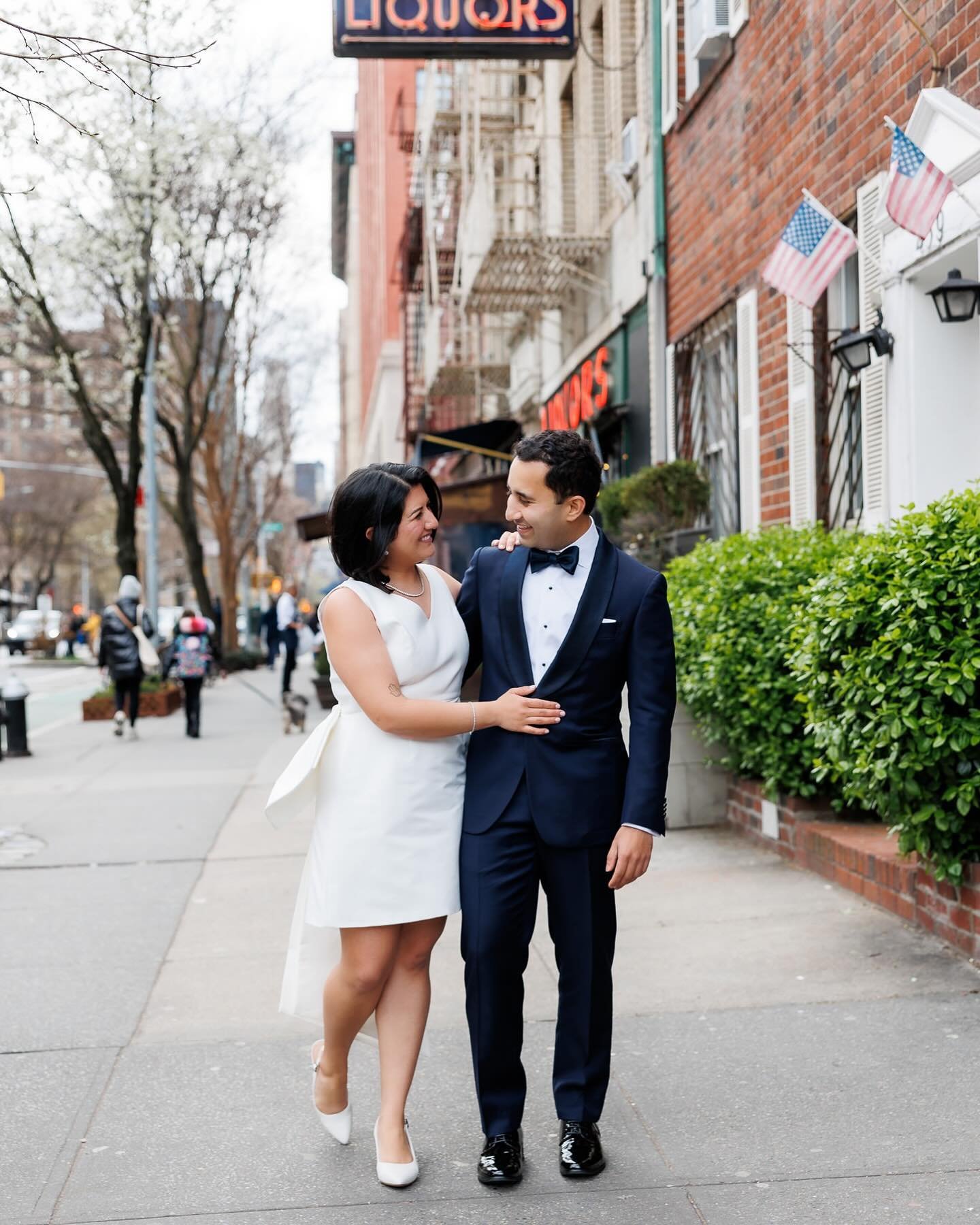 G+S decided to celebrate their wedding in a low-key way in a place they love. We ran around the West Village together on a sunny Friday afternoon before meeting their immediate families for a short ceremony they wrote for themselves in Washington Squ