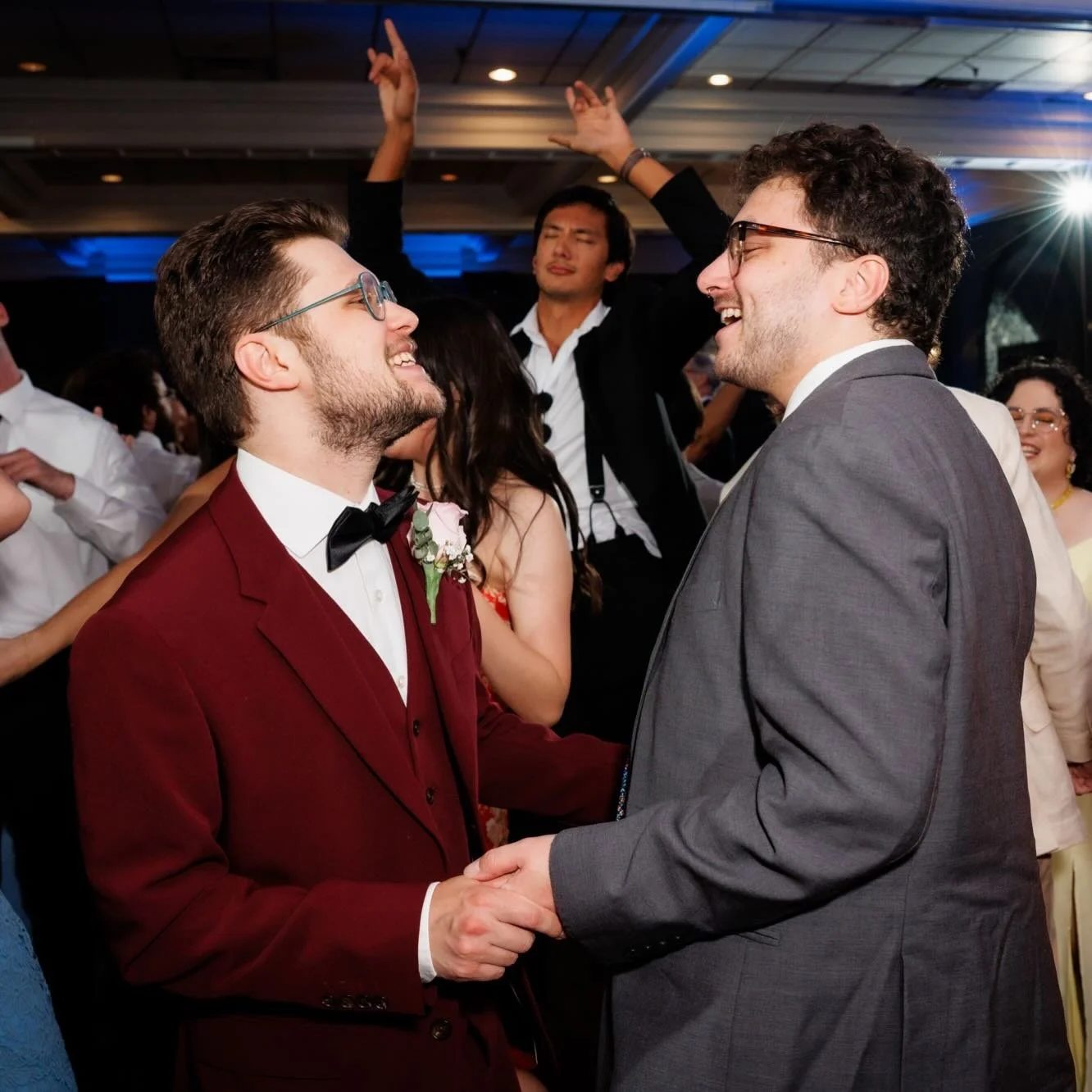 I love when clients overlap and I get to share multiple celebrations with couple!. Today I get to capture the party for Tyler and Cole, seen here dancing away at Jori and Arthur&rsquo;s wedding last fall.
