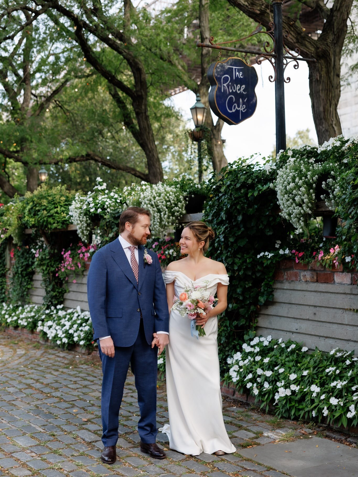 Hayley and Tom wanted to lean into great food and drinks and creating a warm, welcoming environment for their guests for their wedding. They pulled it off by hosting a jazz lunch wedding at The River Cafe on an absolutely perfect September day. 

The