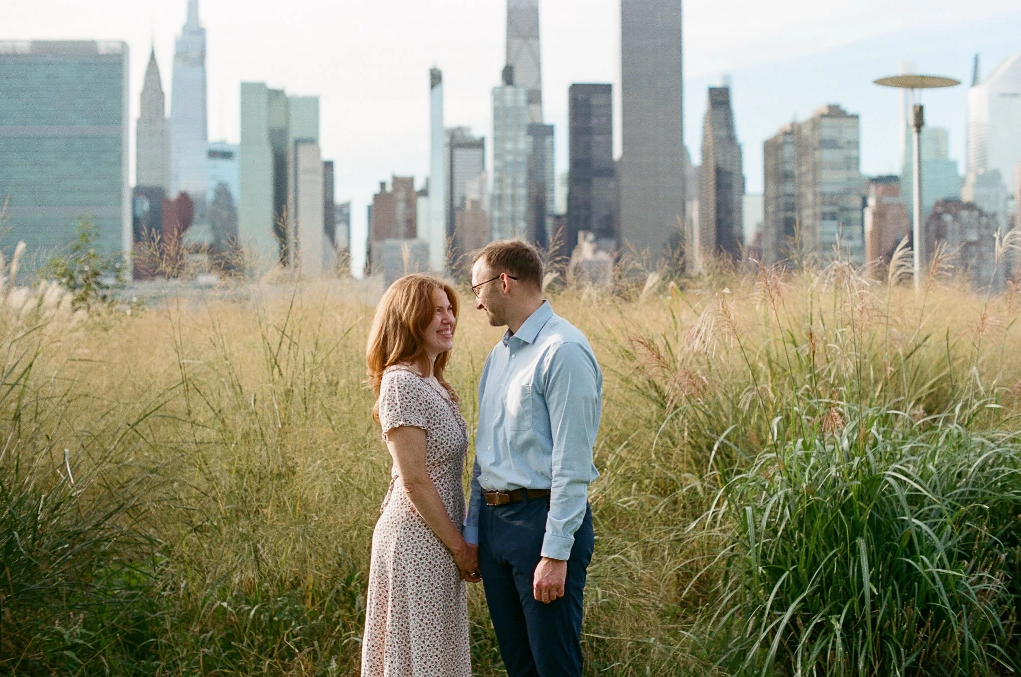 Some film shots from my engagement session with Morgan and Erich. We spent the evening around their neighborhood in Long Island City, at a favorite local bar and walking through the park. I brought along my recently repaired Pentax k1000&ndash;the ac
