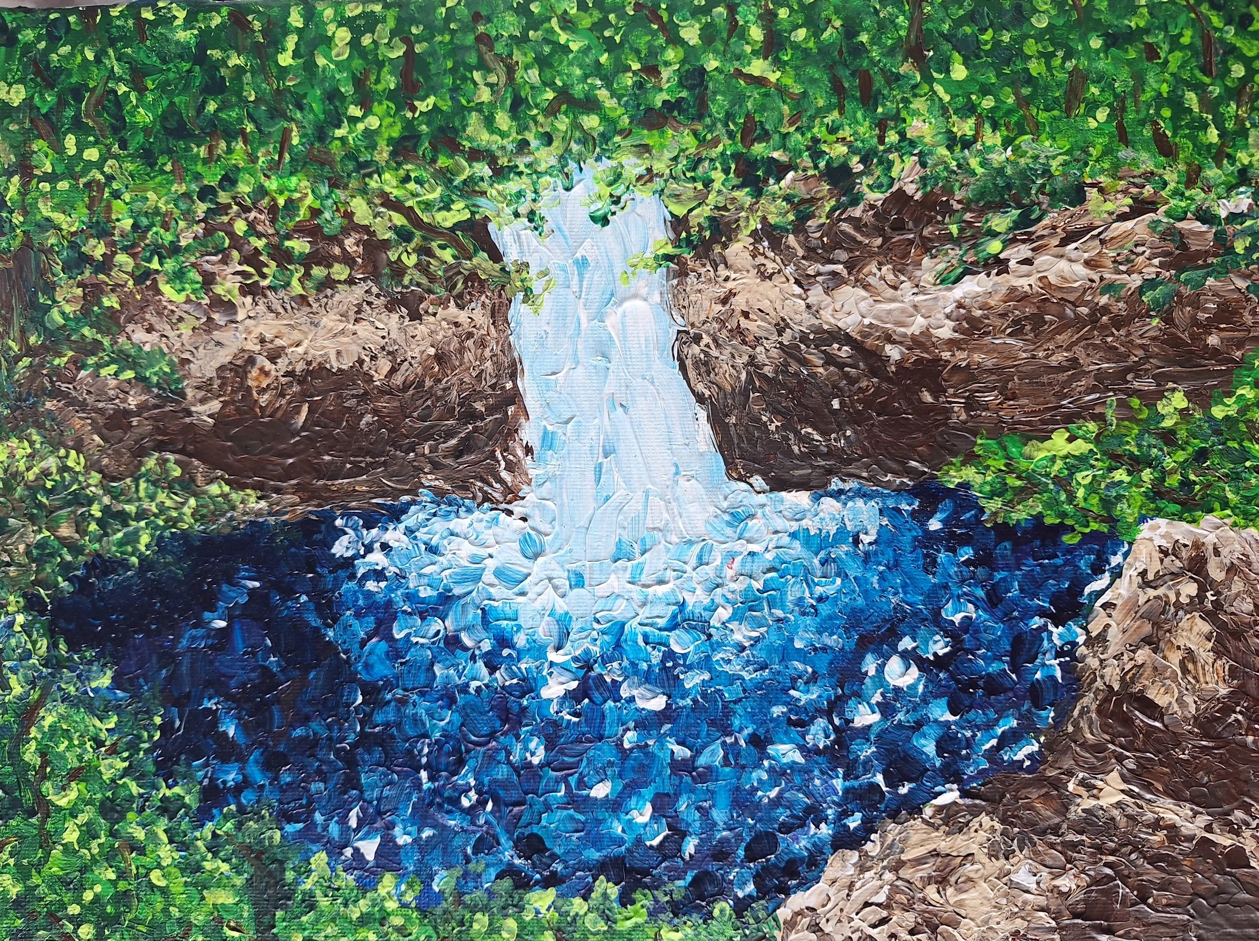 My painting Solitude Falls, 2025