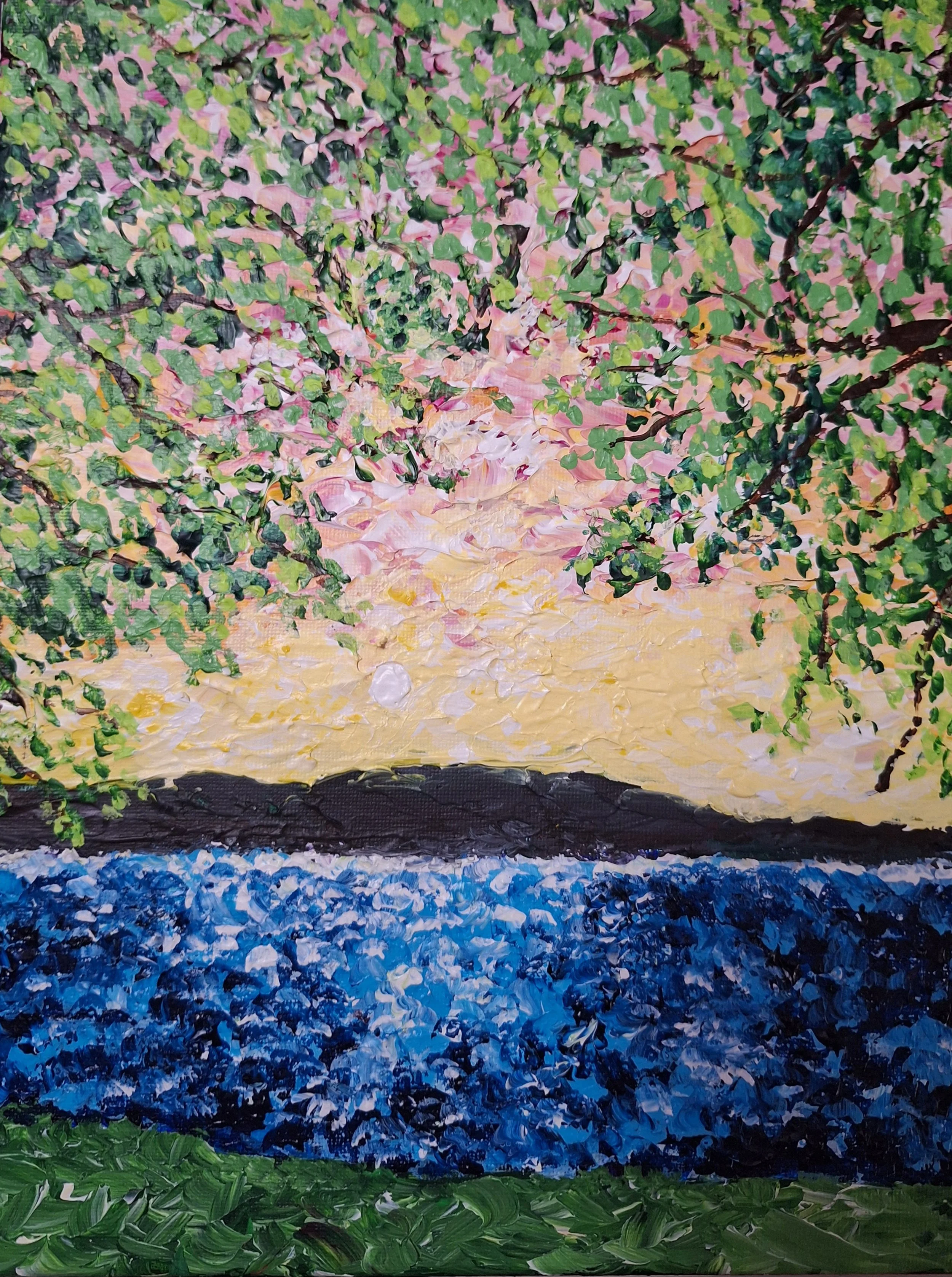 My painting Mending Trust, 2025