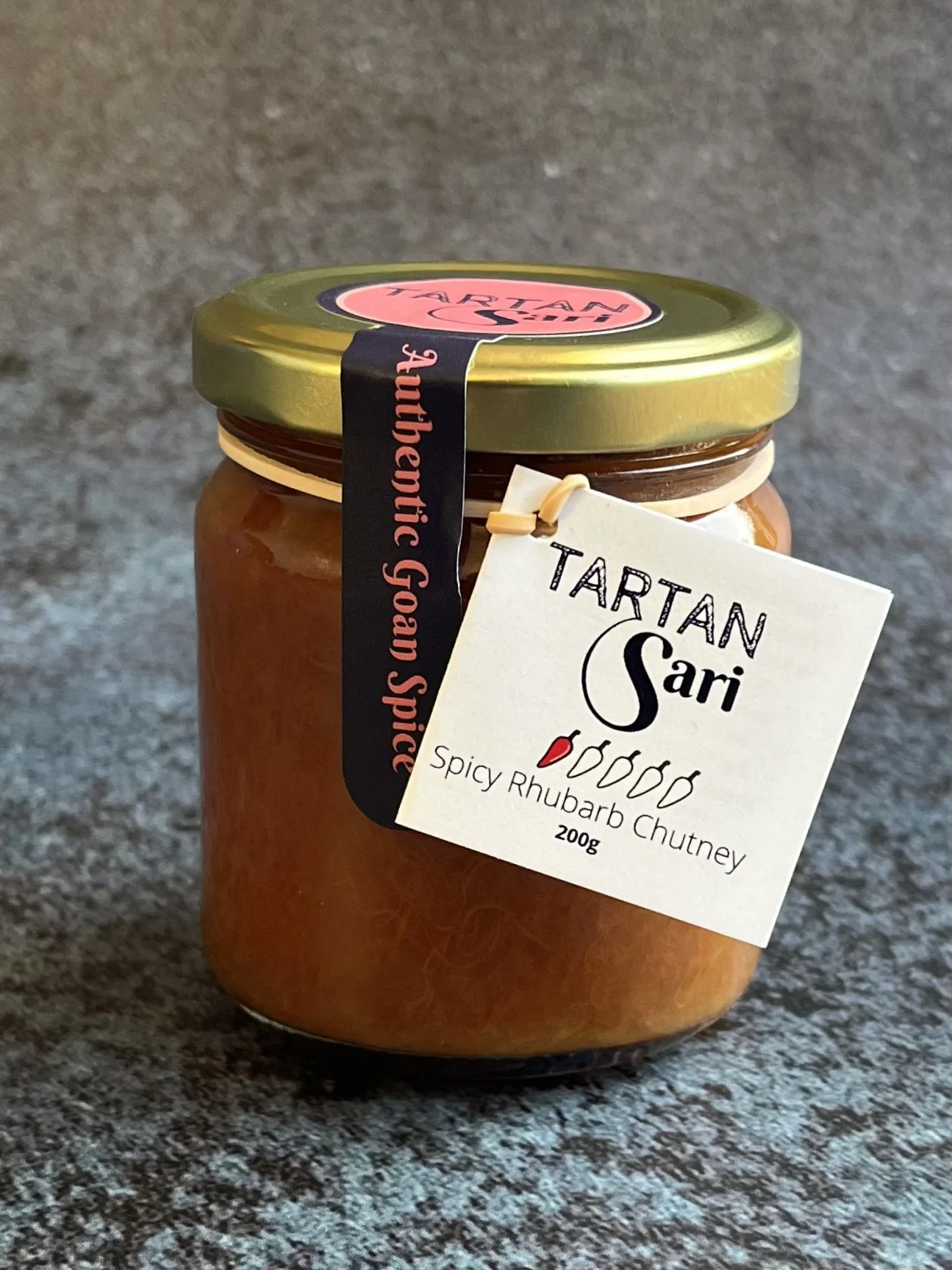 Spicy Rhubarb Chutney