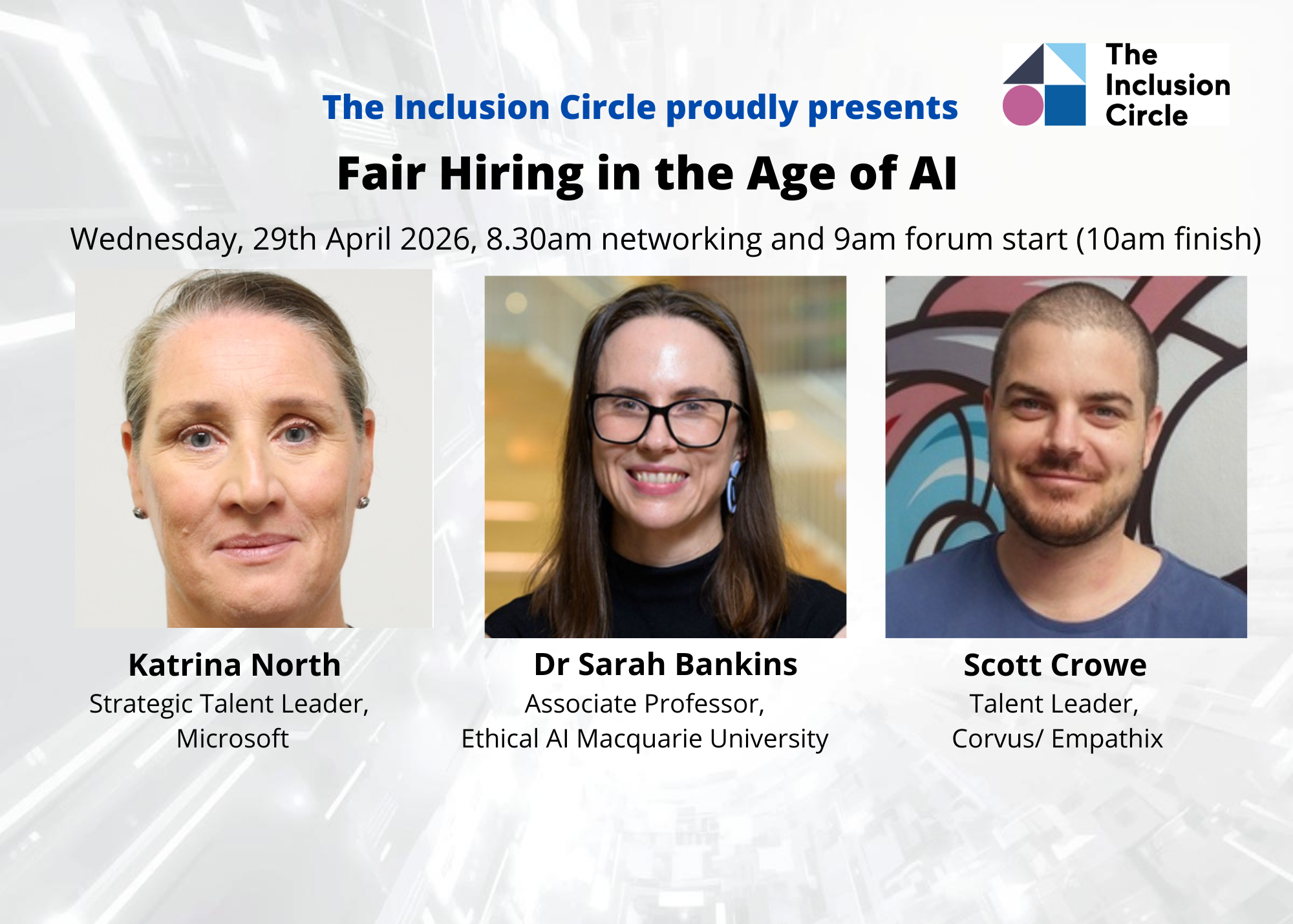 Forum: Fair Hiring in the Age of AI