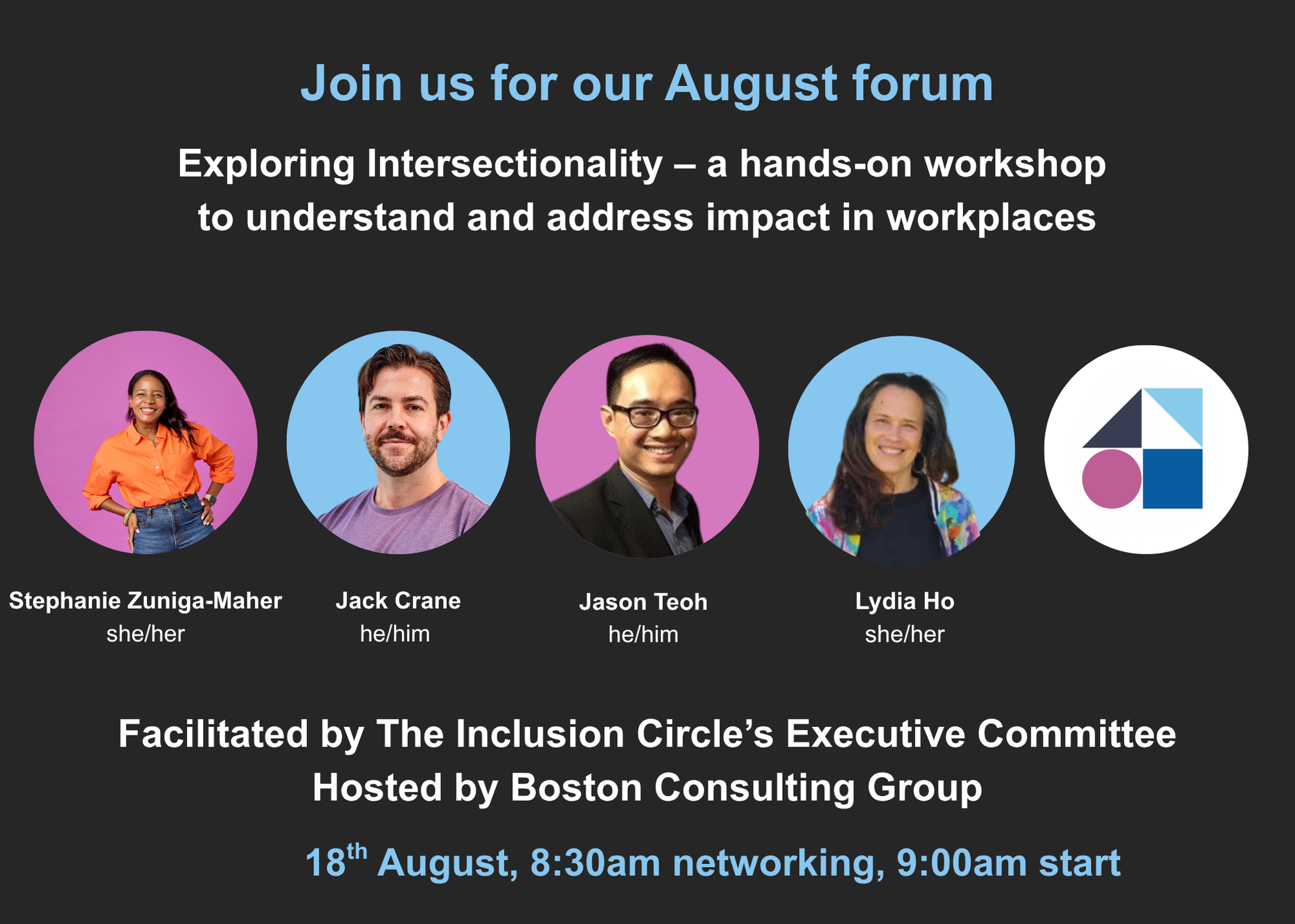 Forum: Exploring Intersectionality: A hands-on workshop to understand and address impact in workplaces