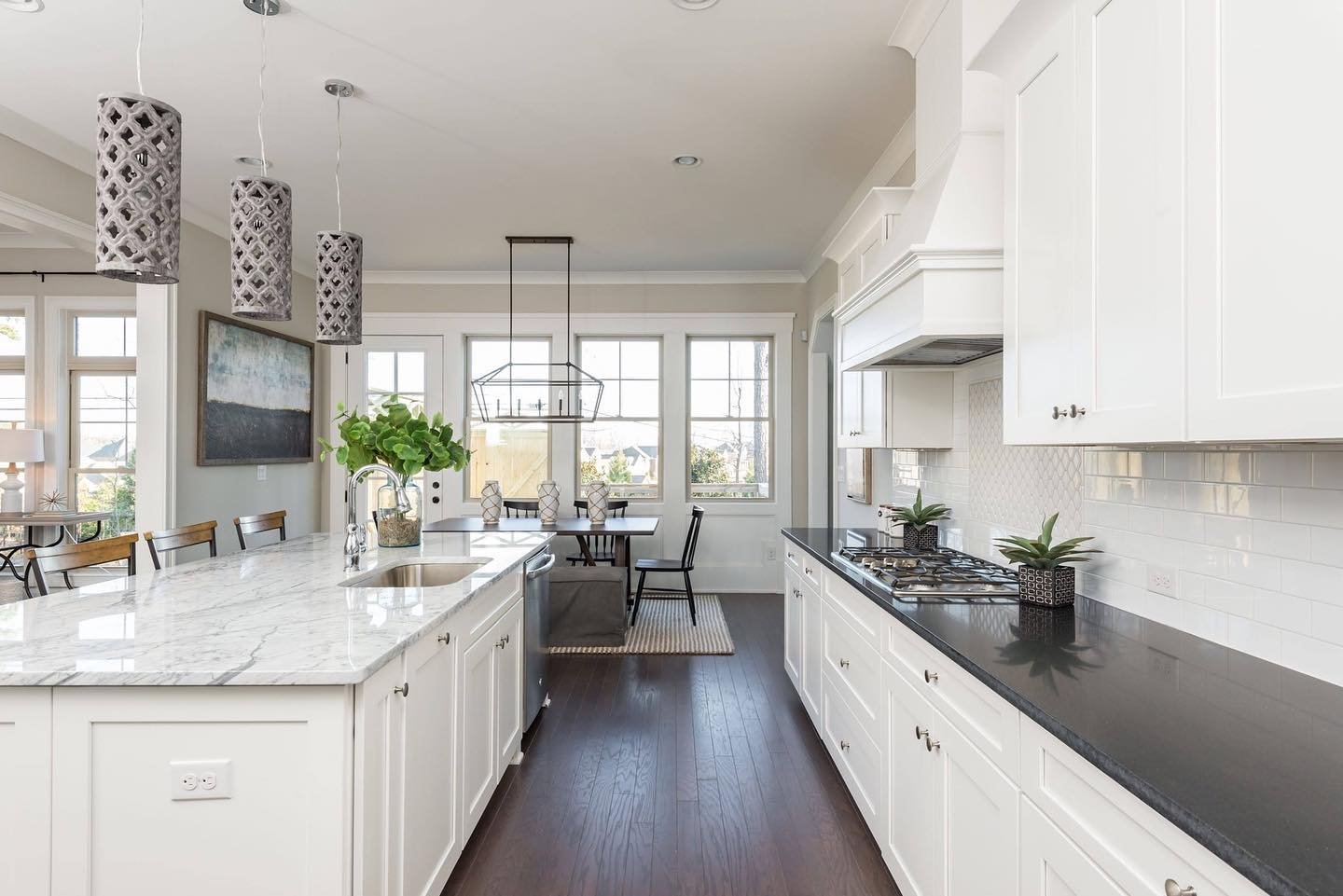 MSI Surfaces - Absolute Black Granite - honed - Builder brightwaterhomes - Precision Stoneworks - on Instagram