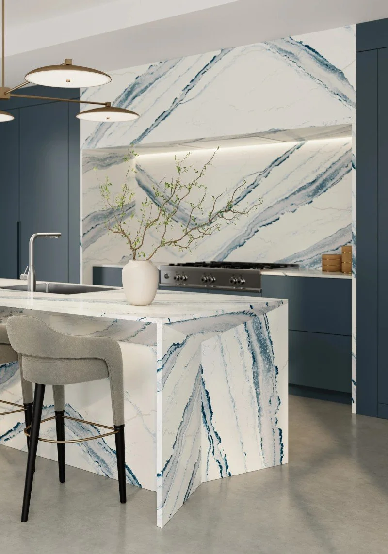 Cambria Inverness quartz - bristol-bay - kitchen
