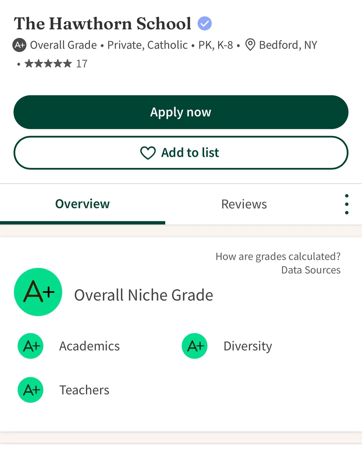 Many thanks to niche.com for the A+ rating.
A+ is our favorite score 😉