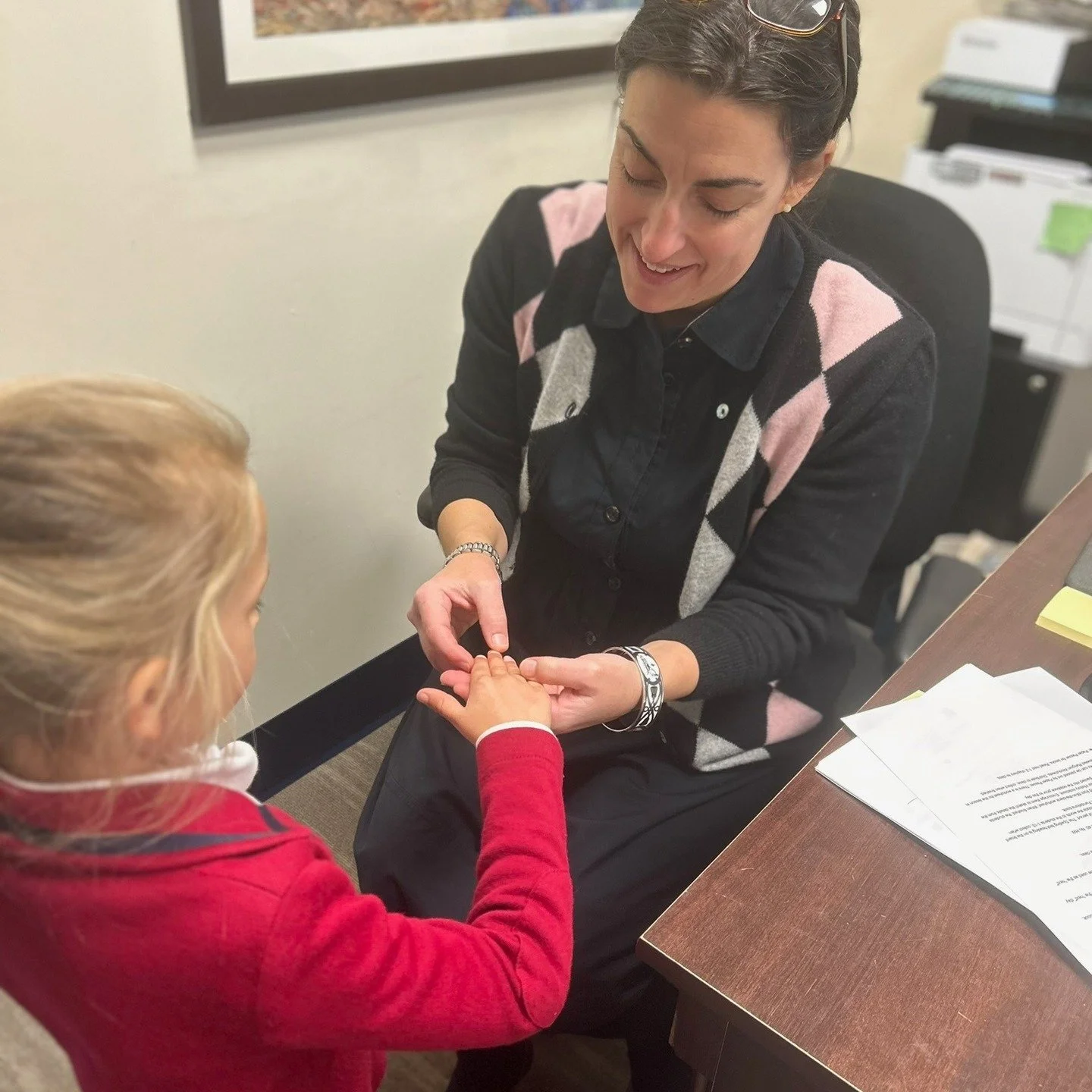 So much more than the face at the front desk &mdash; Mrs. Hamborsky is the heart of our school.

A former physician&rsquo;s assistant turned stay-at-home mom turned school mom, she somehow manages to be exactly who we need, exactly when we need her. 