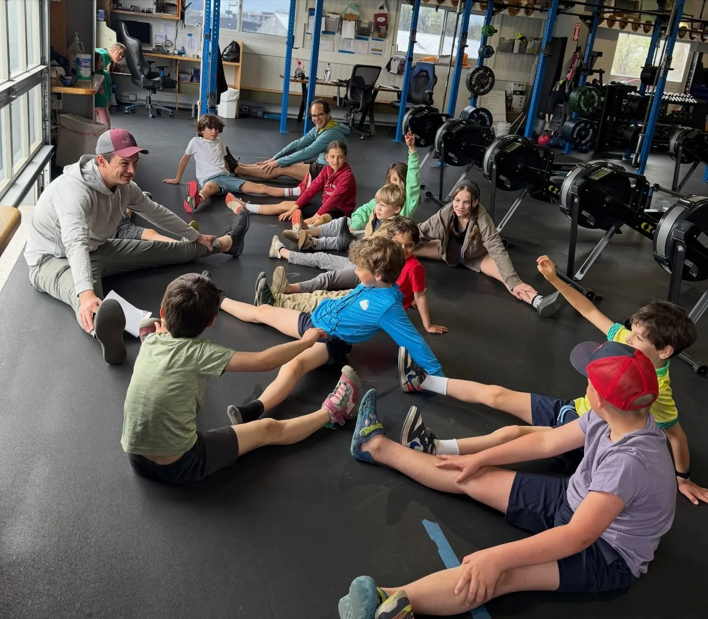 The rowing team is warming up for a great season on the water! Thank you to Coach Stack for all you do!