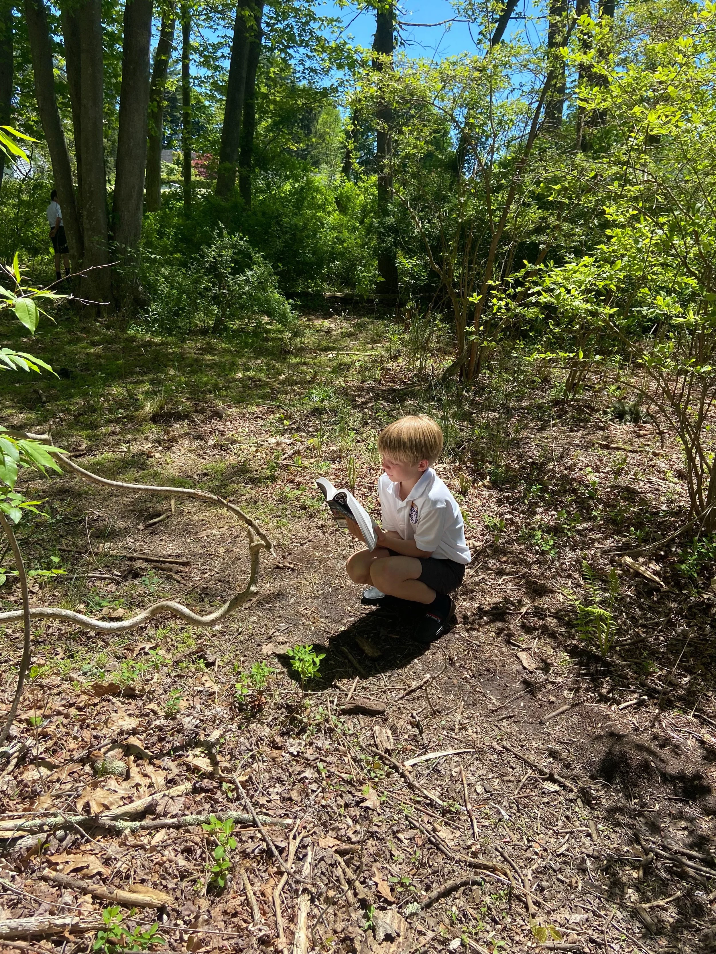 Spotted some reading at recess&hellip; must be a good book!
