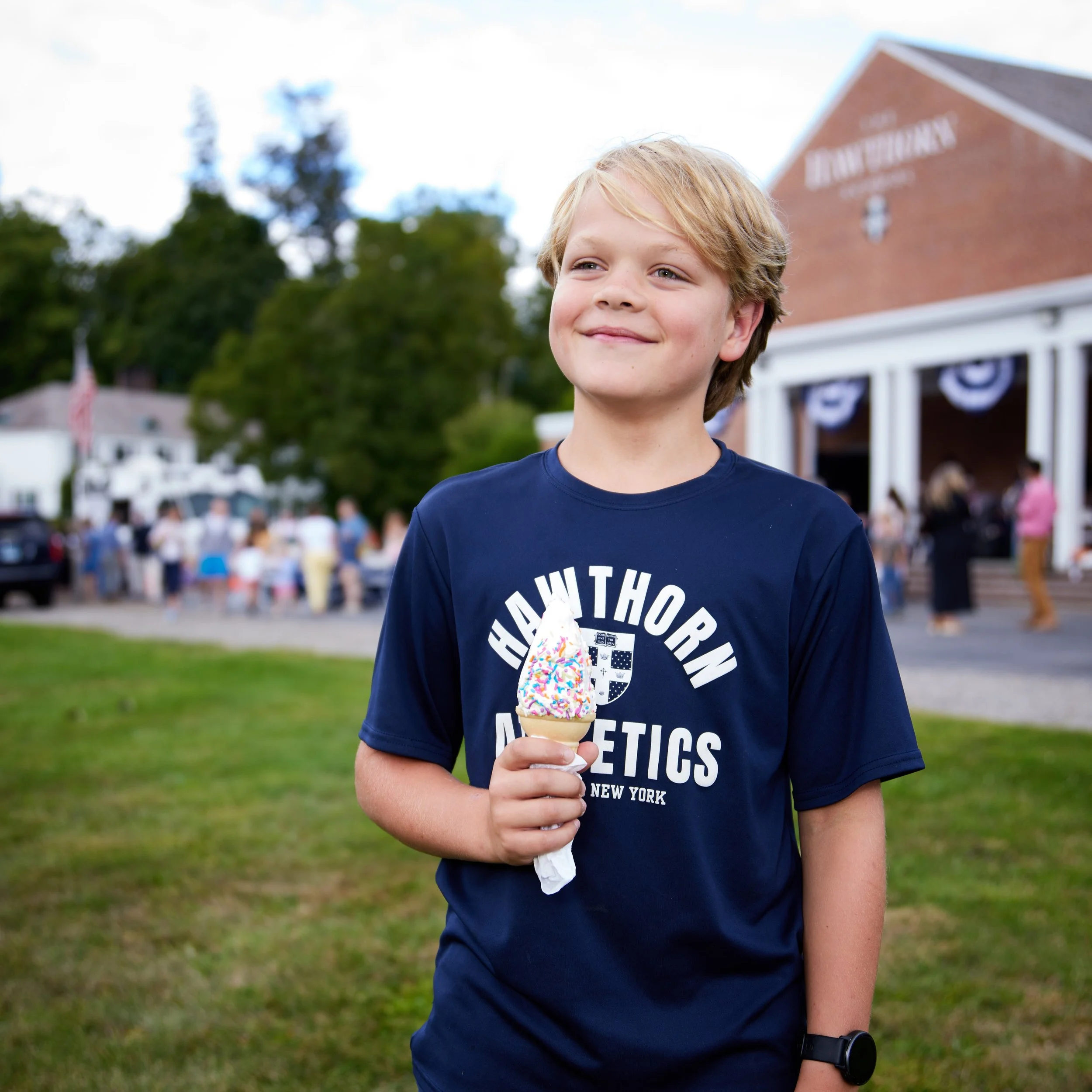 The forecast for Wednesday: 100% chance of sprinkles!

Join us September 2 for Hawthorn&rsquo;s Back-to-School Ice Cream Social. New Family Orientation begins at 2:30 p.m., and the whole Hawthorn community is invited to join the fun at 4:00 p.m. Come