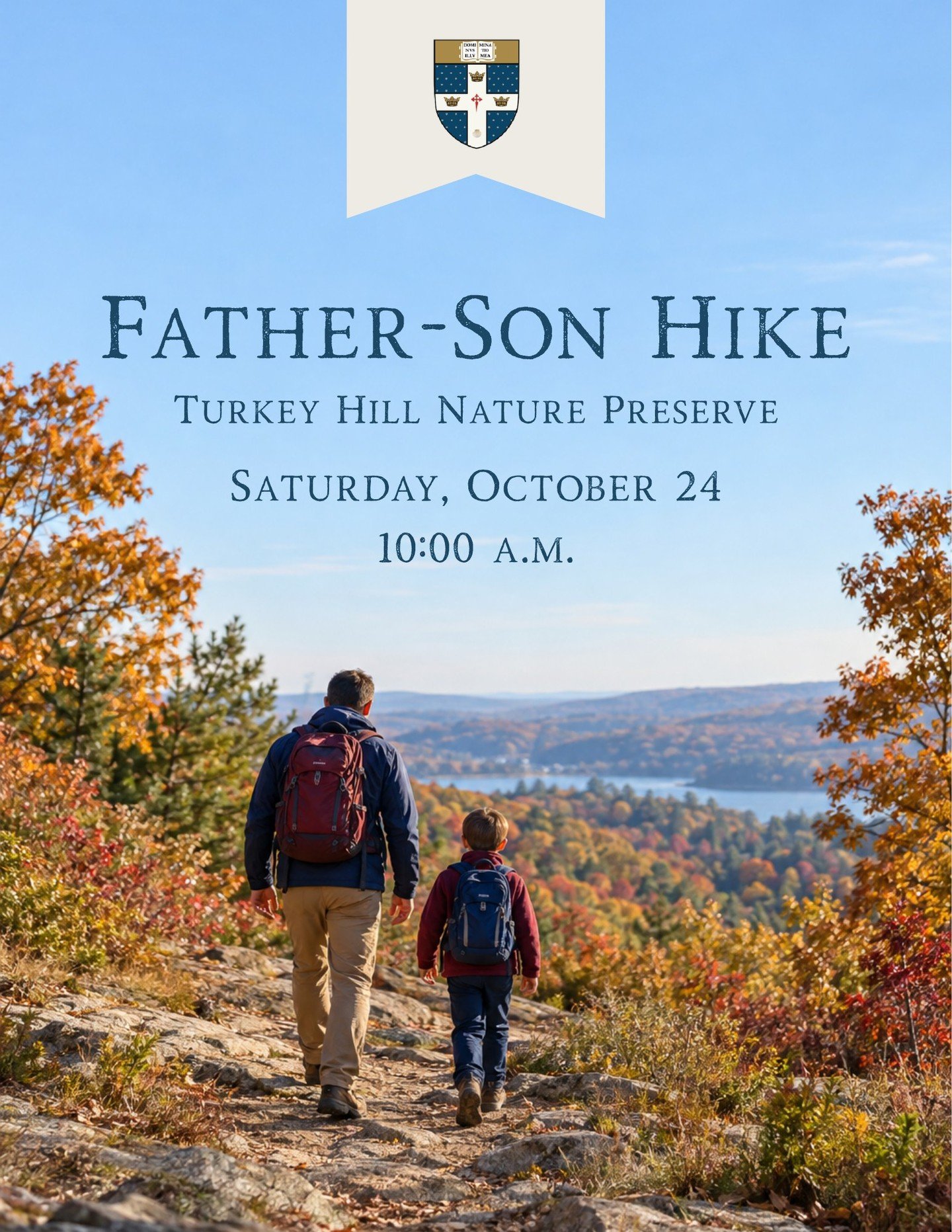 Calling all Hawthorn dads and sons! 
Join us for a morning of fresh air, fall colors, and adventure on Saturday, October 24, at 10:00 a.m. at Turkey Mountain Nature Preserve in Yorktown Heights. Bring a water bottle&mdash;we'll supply the snacks! 
Li