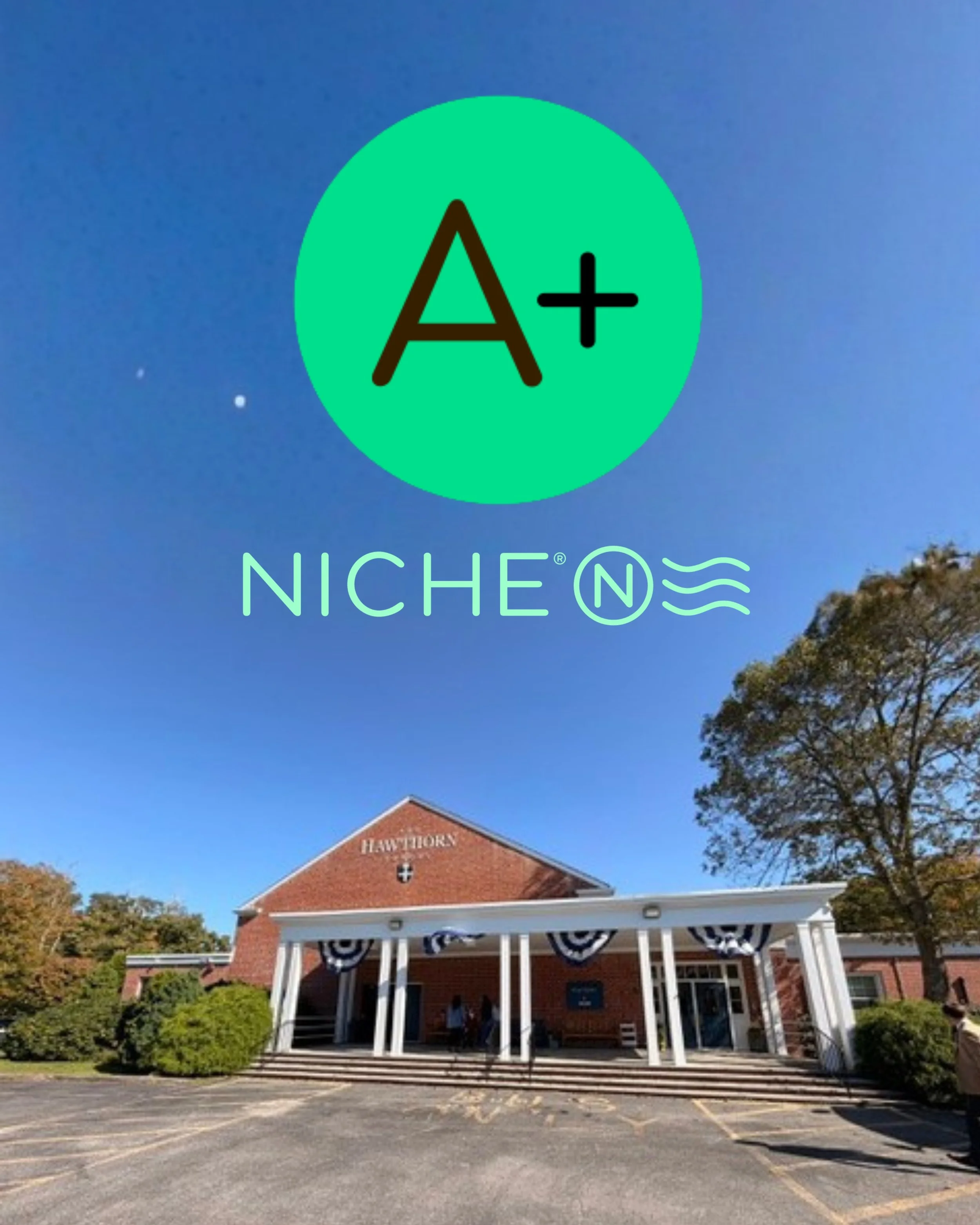 The Hawthorn School has earned an A+ overall grade in Niche&rsquo;s 2027 private elementary and middle school report&mdash;a result associated with roughly the top
2.5% of scored schools.

Behind that grade are dedicated teachers, curious students, a