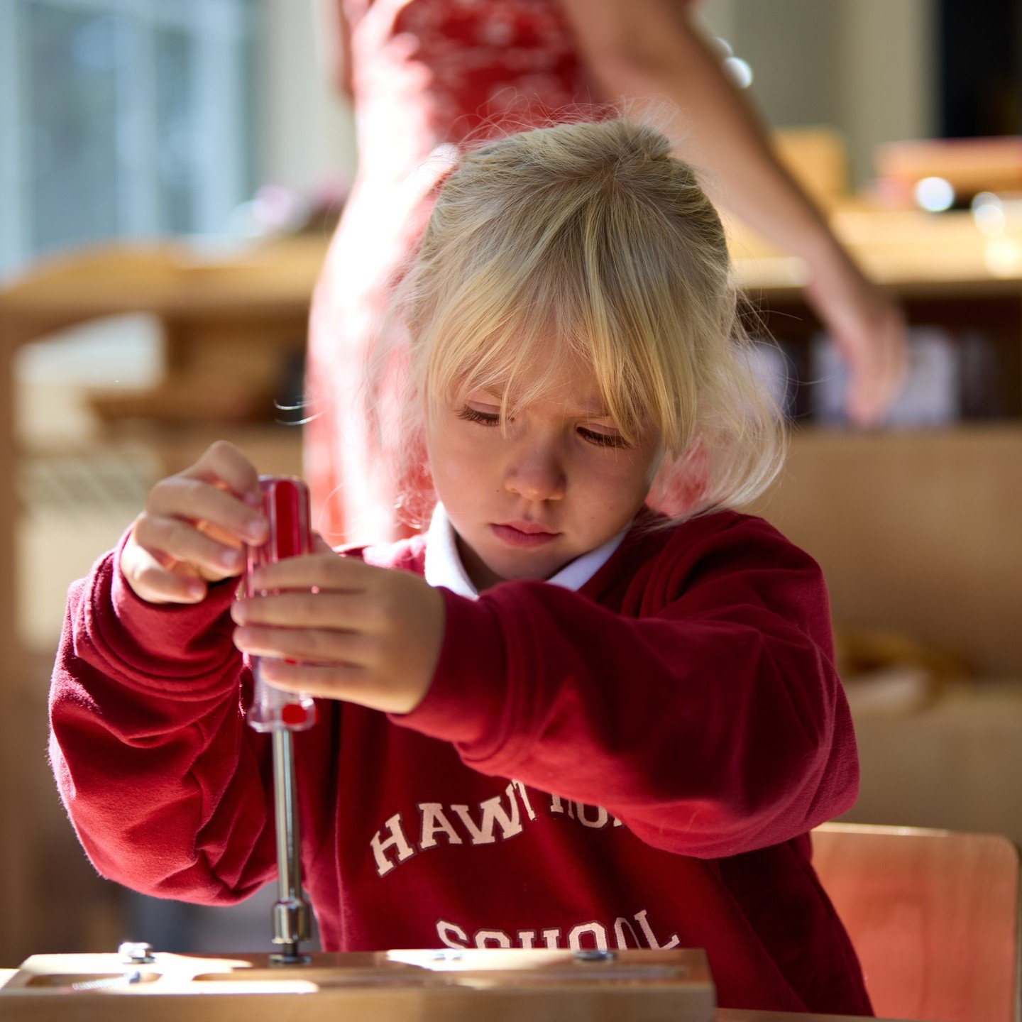 In our Montessori preschool classroom, children are given meaningful work, time to concentrate, and the freedom to develop confidence at their own pace.

Come visit a Montessori classroom at an upcoming Open House or schedule a private tour on our we