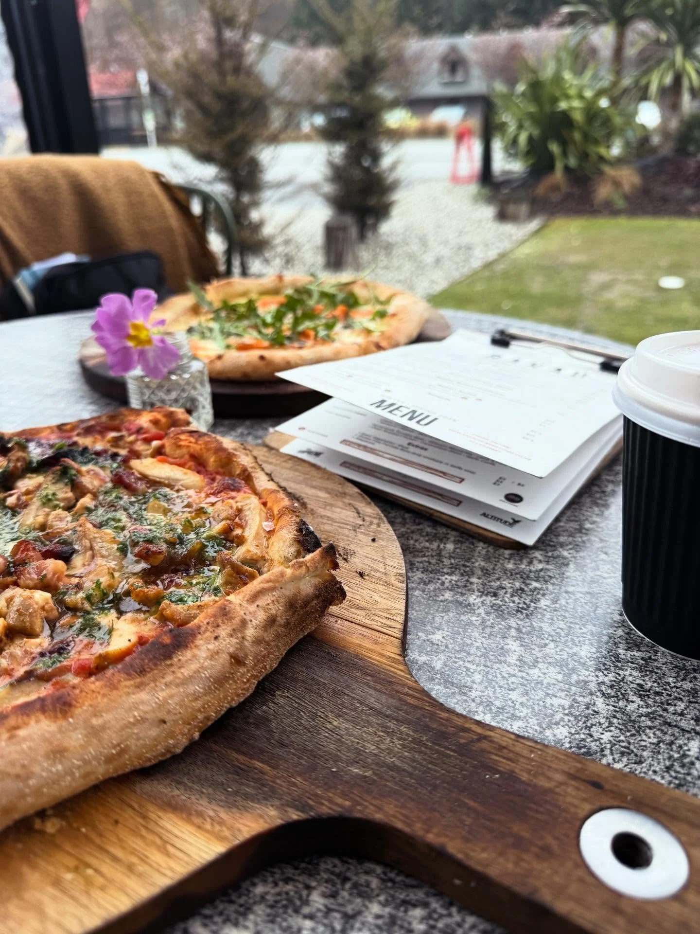 Cold, rainy, weekend travelling days - and the perfect stop was for wood fired pizza at Rākau (see what they did there???).