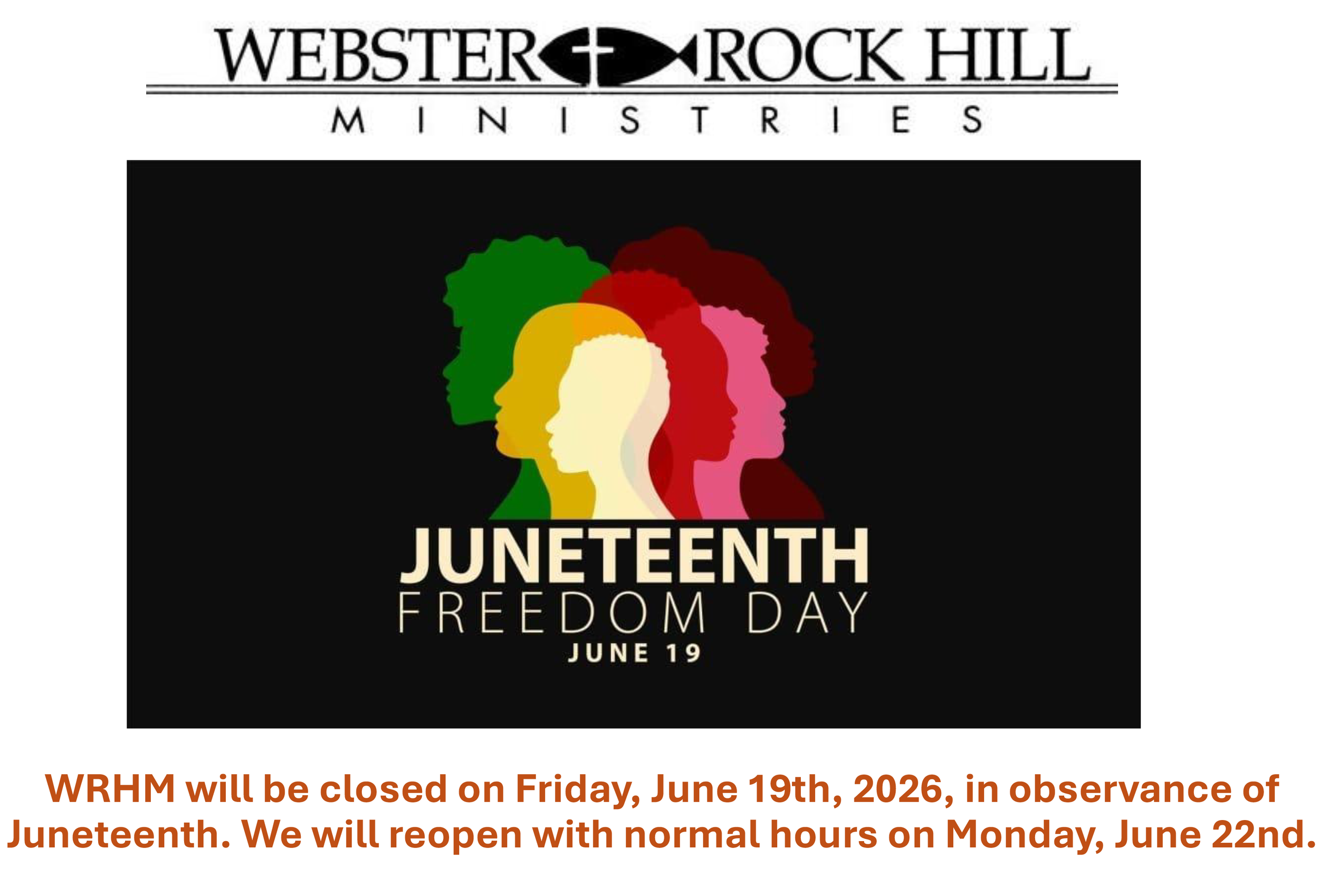 Closed for Juneteenth