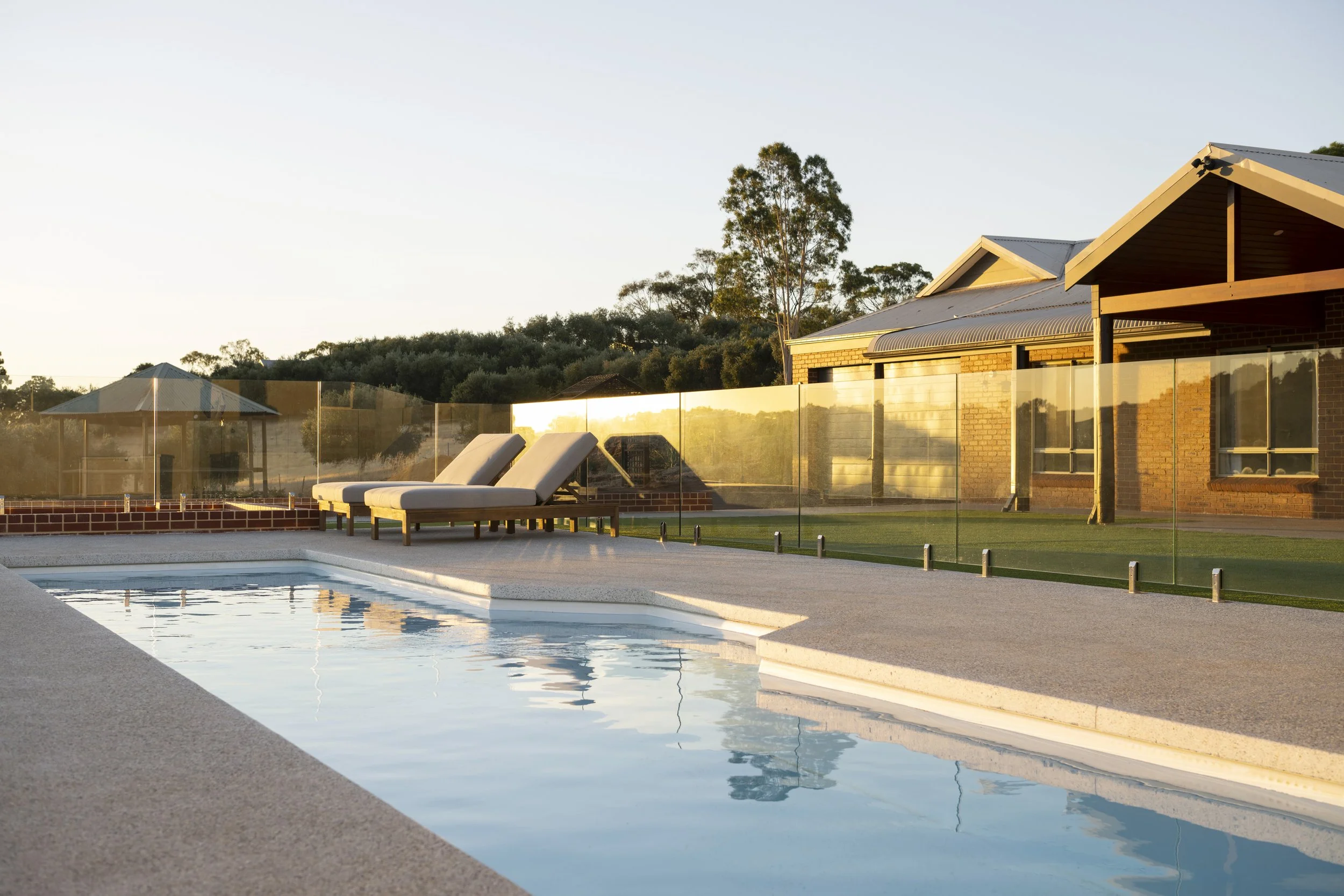 Family backyard pool Bindoon Avon Valley