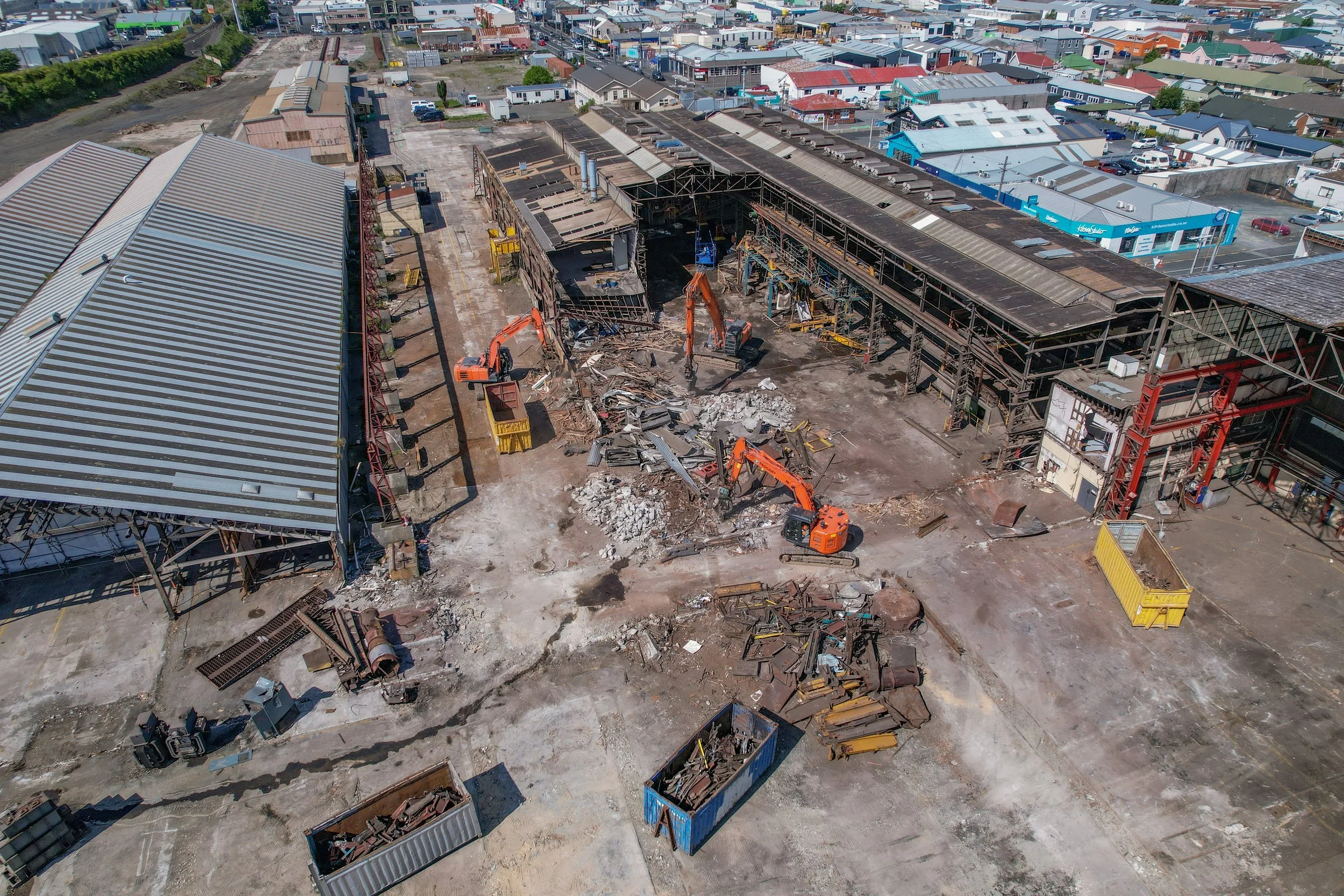 Sustainable Demolition at KiwiRail’s Hillside Redevelopment