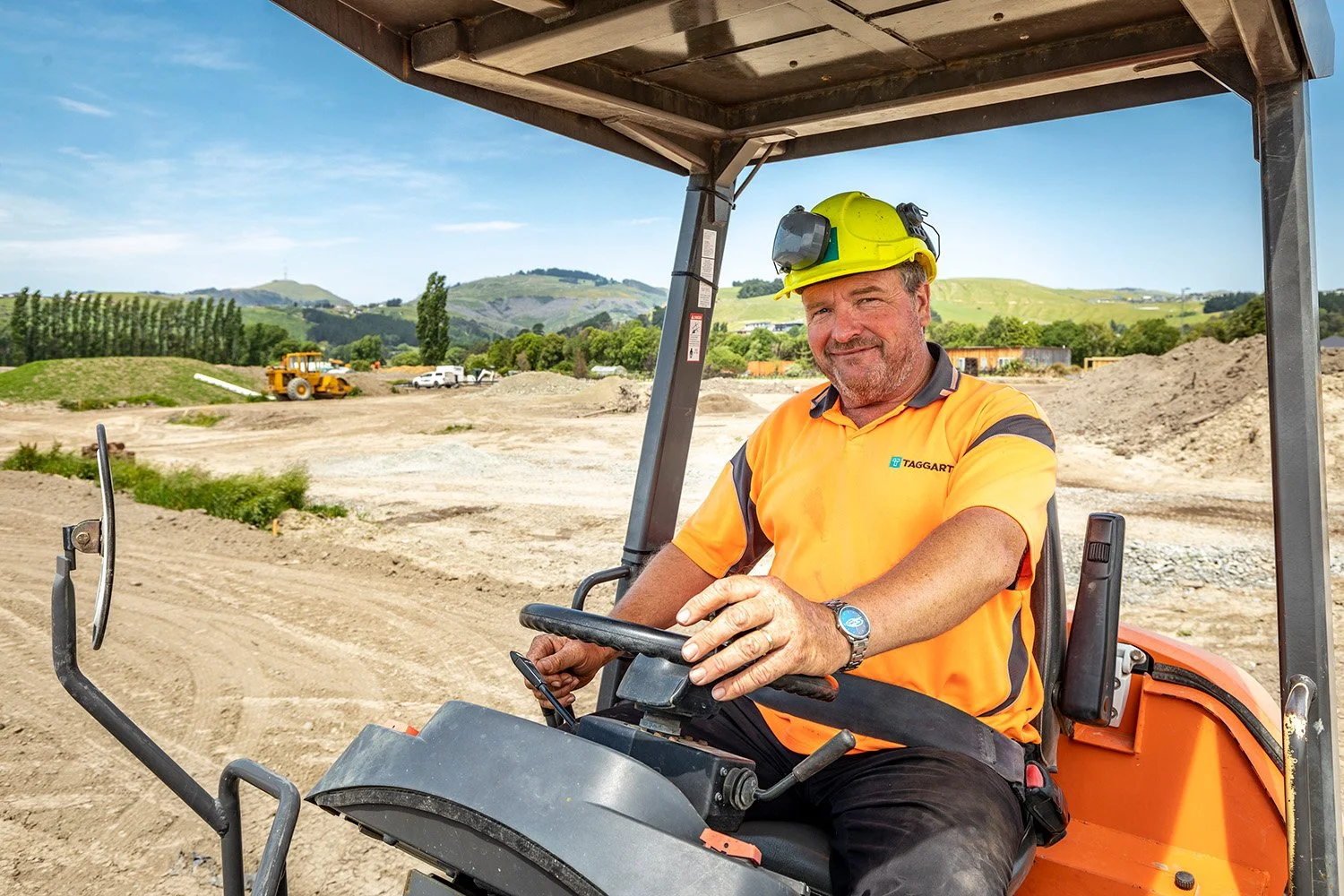 Taggart worker on heavy machinery