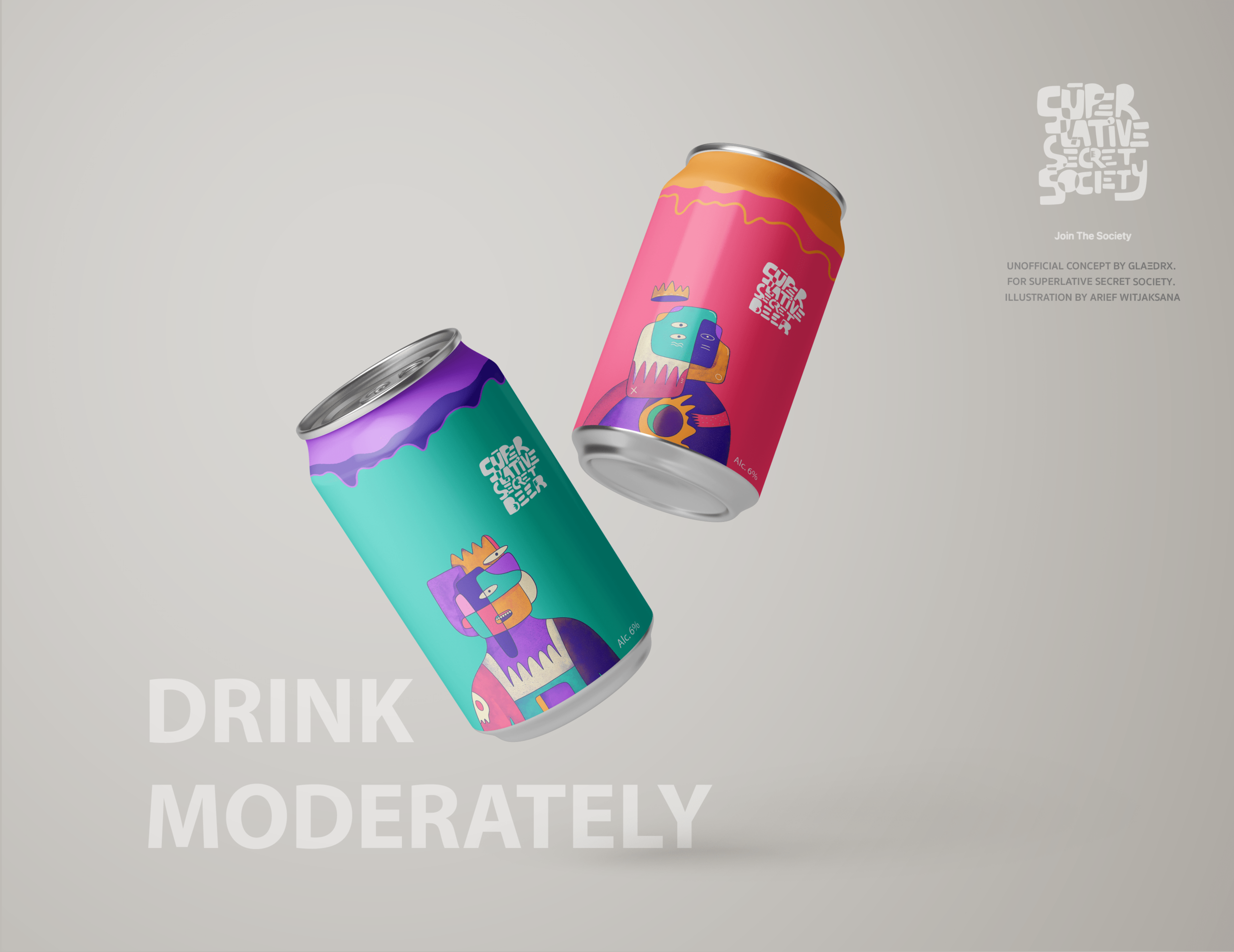 Superlative Beer Cans | Design Concept by GLAΞDRX