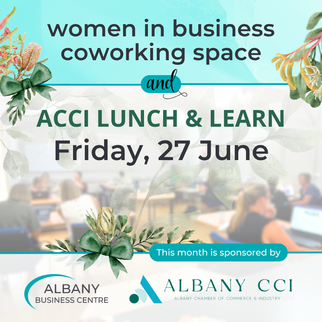 Women in Business Coworking Day and Lunch & Learn – Sponsored by Albany Chamber of Commerce