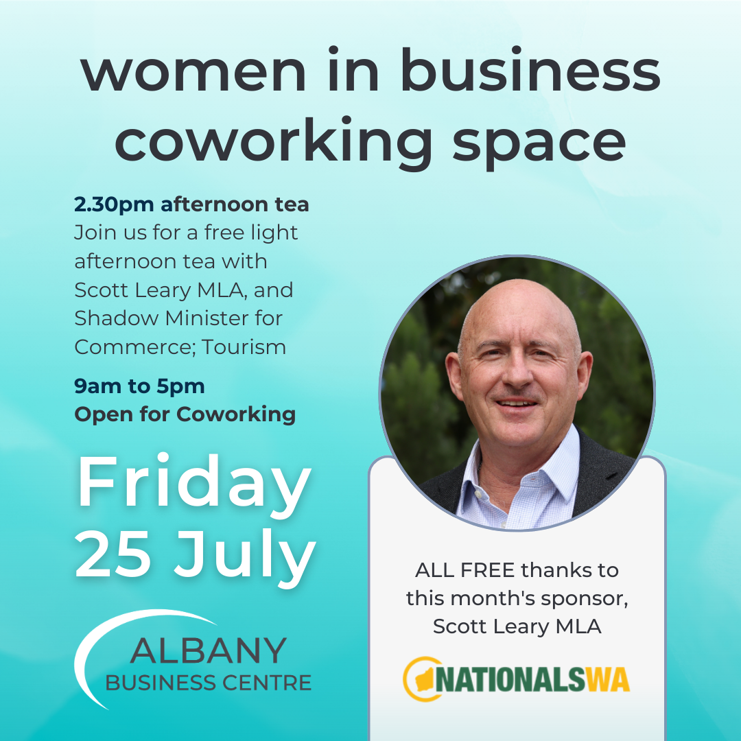 Women in Business Coworking Day – Sponsored by Scott Leary MLA
