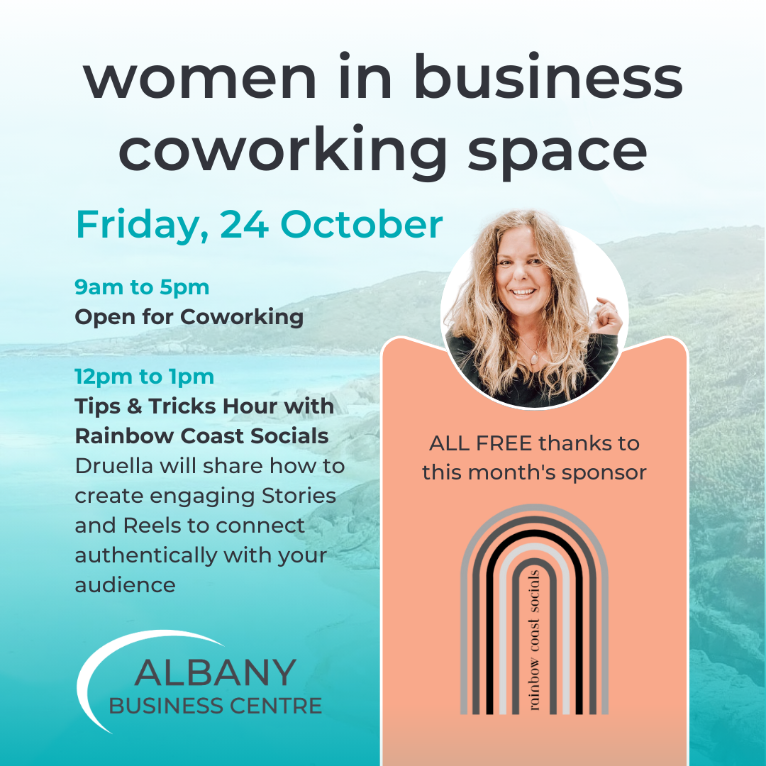 Women in Business Coworking Day – Sponsored by Rainbow Coast Socials