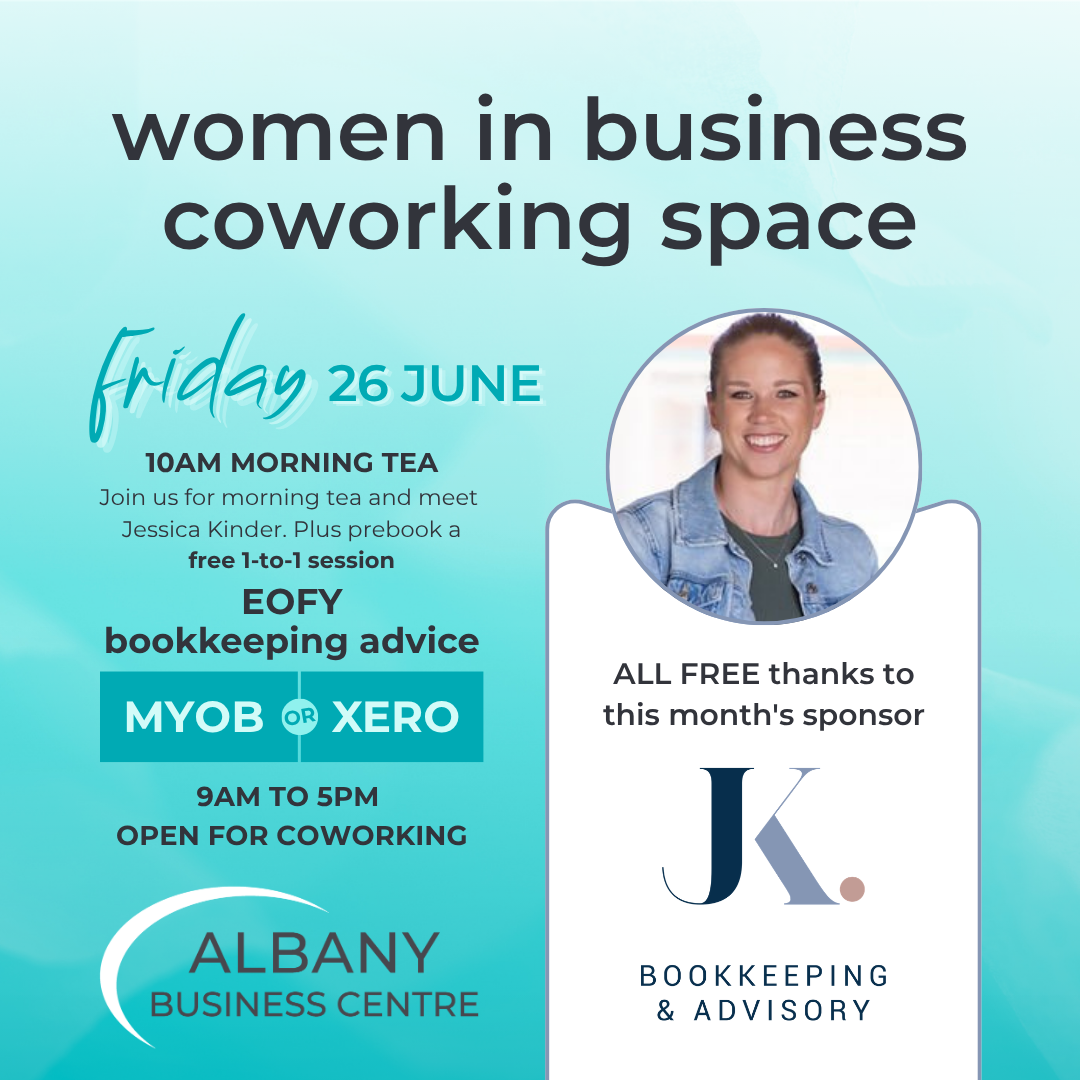 Women in Business Coworking Day – Sponsored by JK Bookkeeping &amp; Advisory