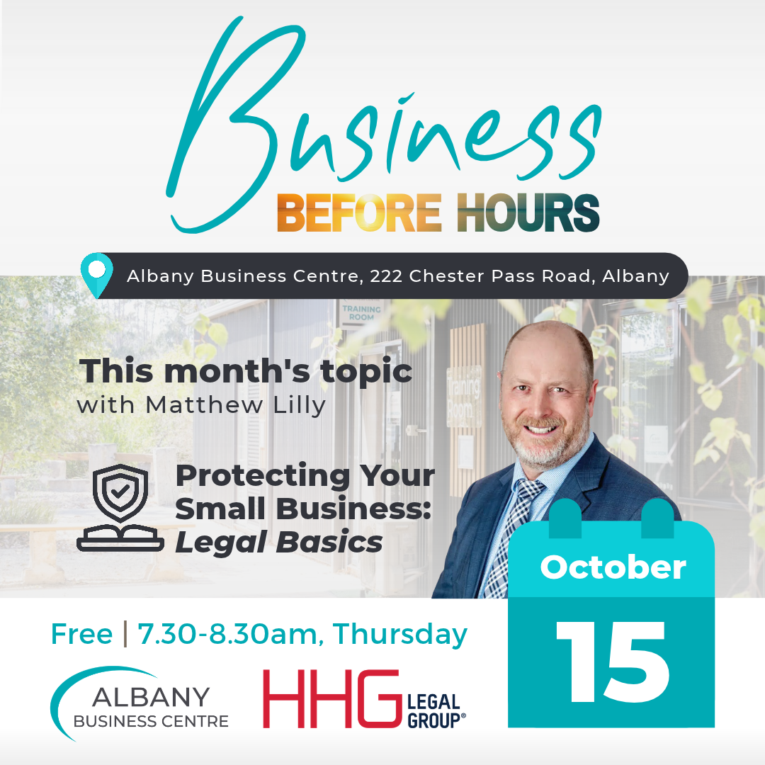 Business Before Hours – Protecting Your Small Business: Legal Basics