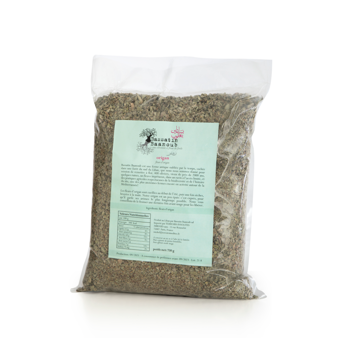 FLEURS DE ZAATAR, 750g