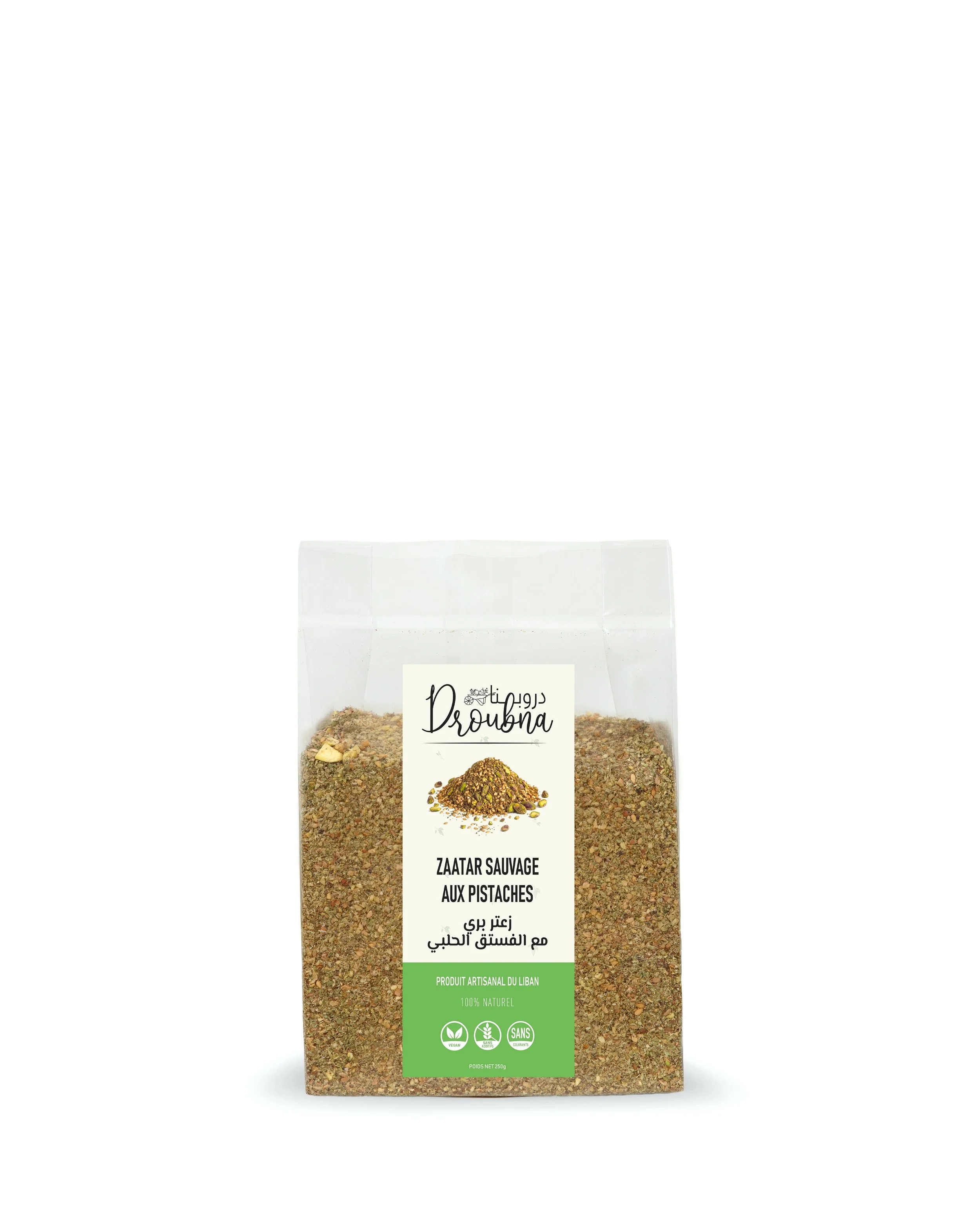 ZAATAR SAUVAGE AUX PISTACHES, 250g