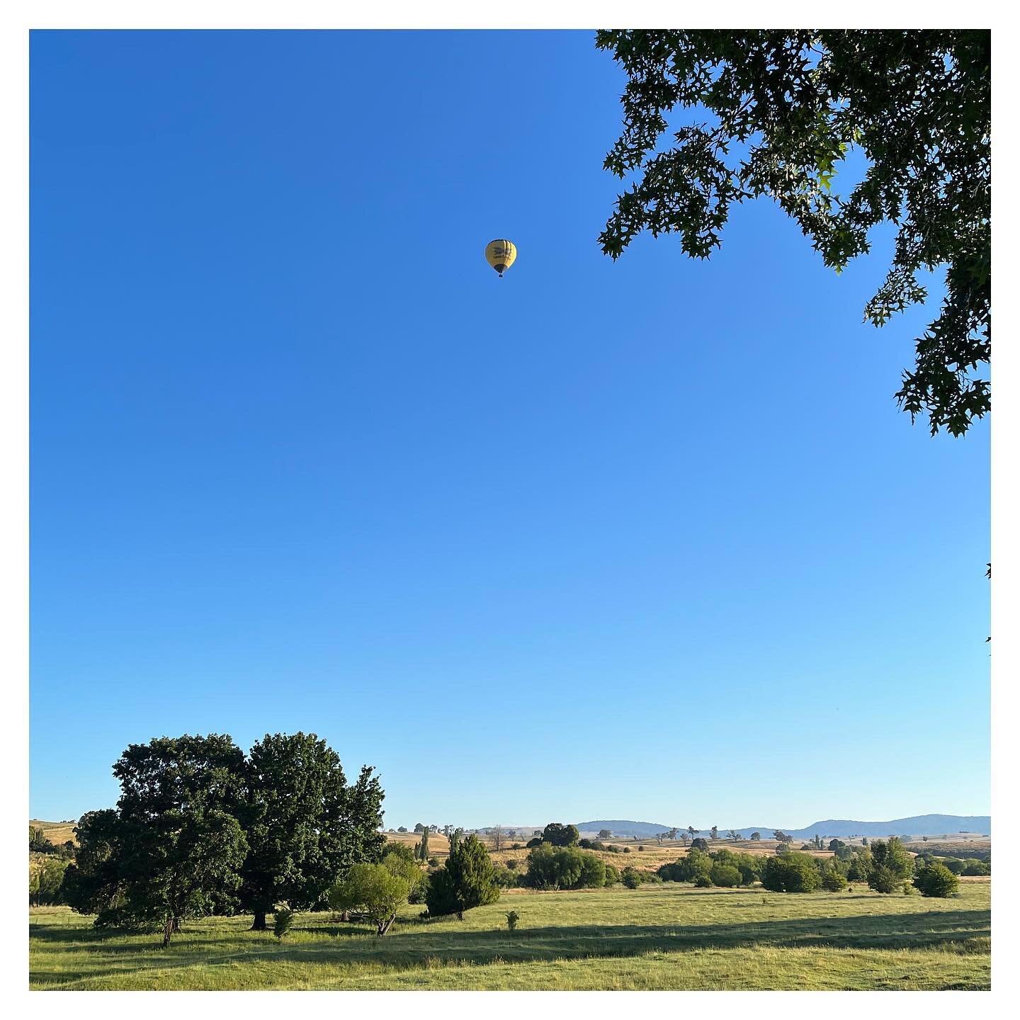 HOT AIR BALLOON // This morning I woke up early to a very peaceful sunrise. I walked out on the lawn and was thinking about my brother when two hot air balloons floated into sight.

In the first few years after my brother died, I would find the antic
