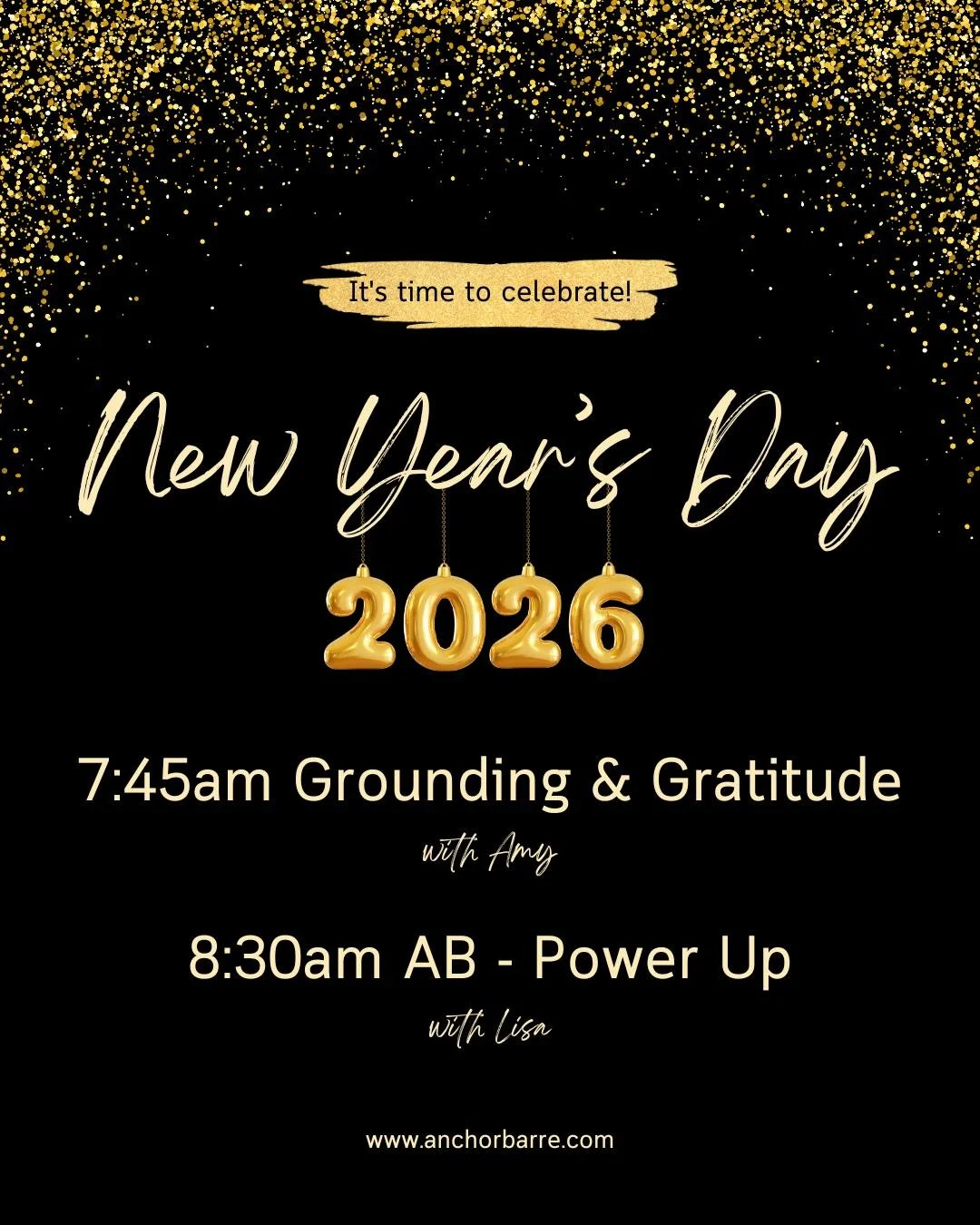We have the best crew in town; it's true and we are so grateful for YOU!  Ground into your authentic self and power up your new year, at the barre. We can't wait to celebrate YOU!
