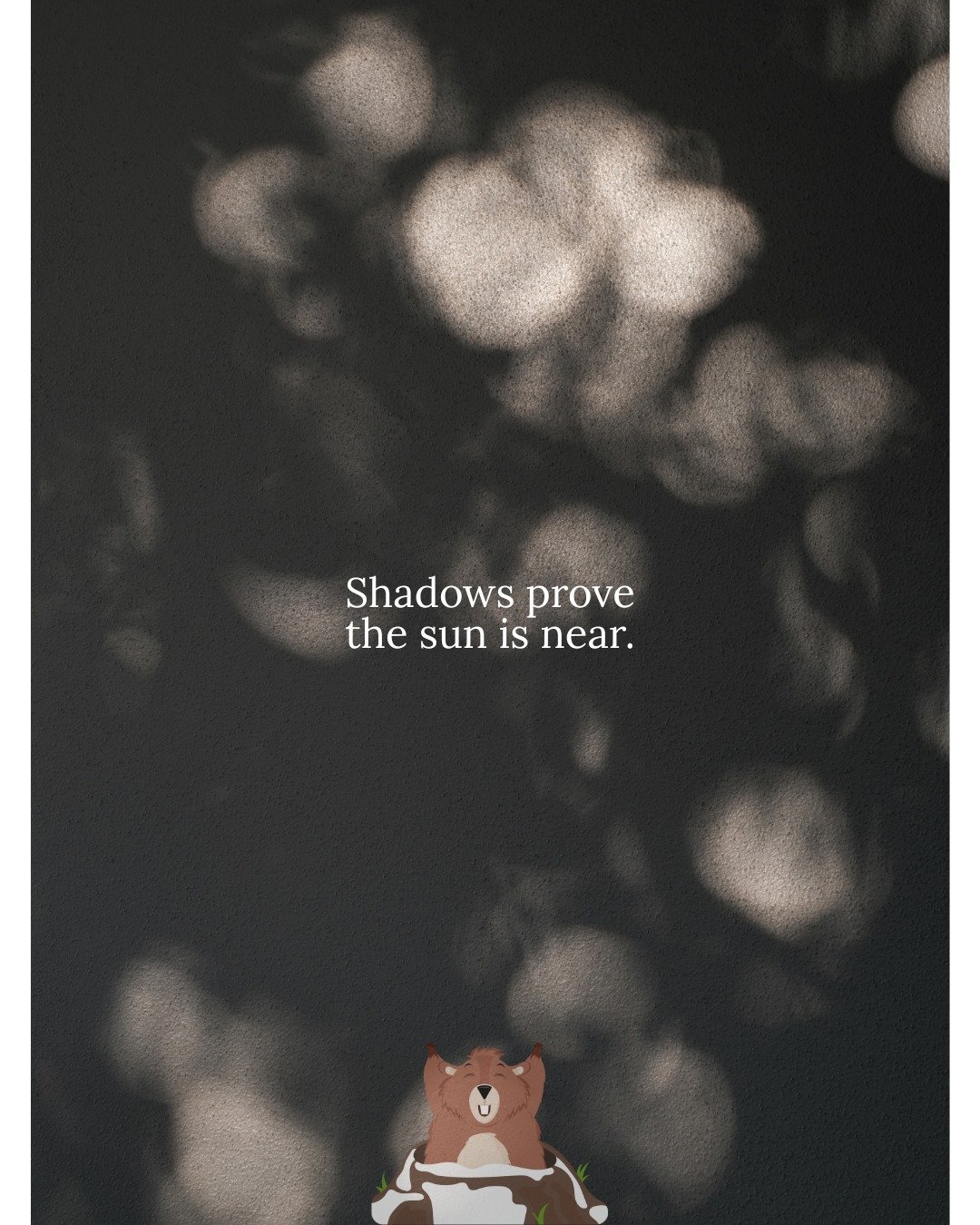 Punxsutawney Phil, the groundhog weather icon, saw his shadow when he was plucked from his warm burrow and thrust out into the frigid air this Monday morning. According to Phil, that means six more weeks of winter are ahead...yet the sun is near. 

K