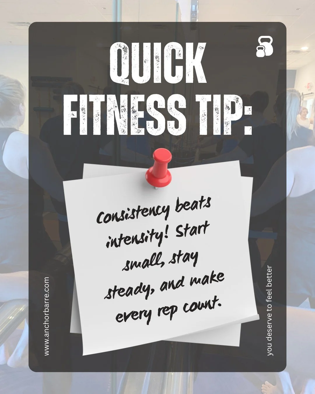 Show up every day; you'll thank yourself later.