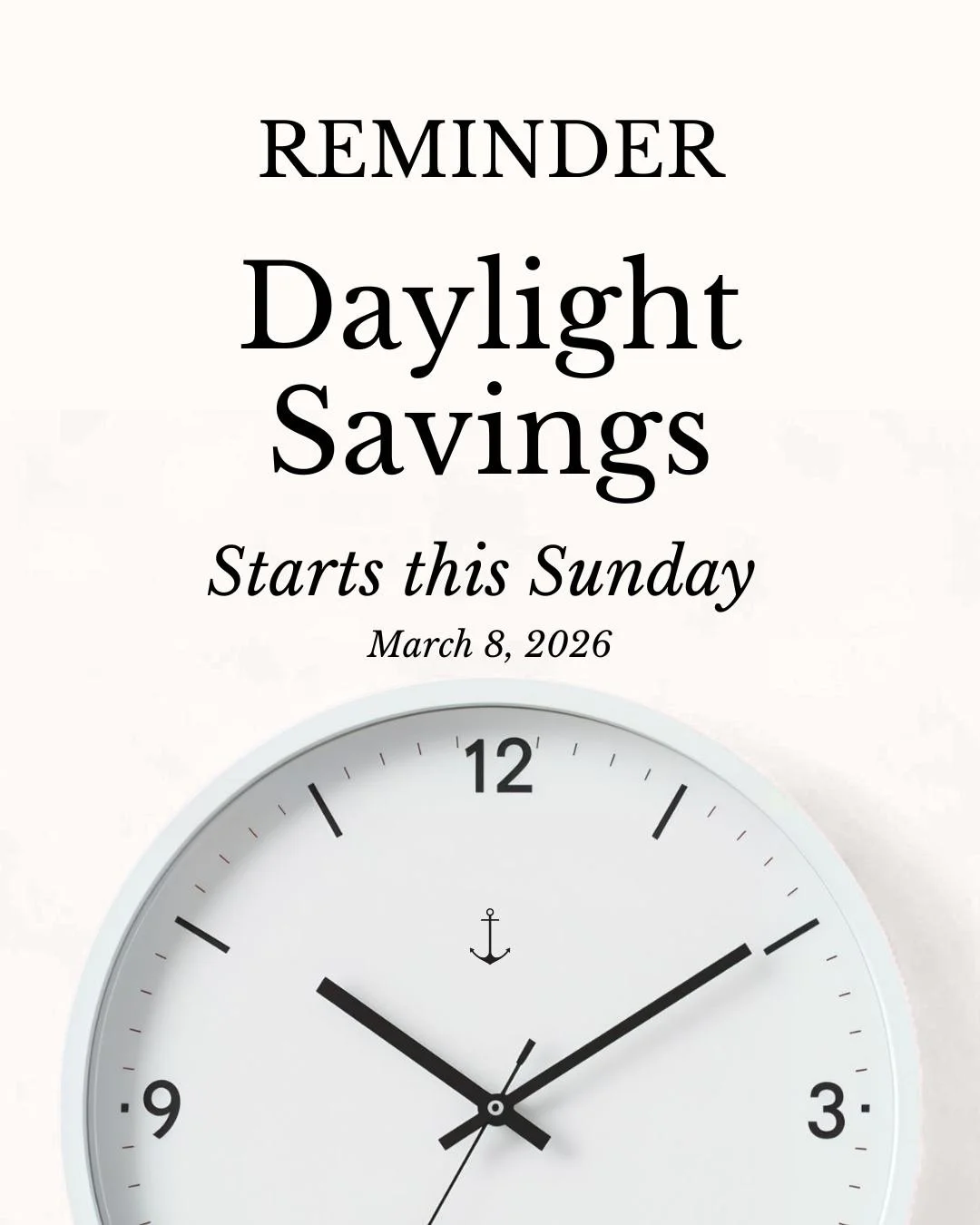 Daylight Saving Time is here ⏰✨

Yes, we lose an hour of sleep&hellip; but we&rsquo;re gaining brighter mornings and longer evenings to move, stretch, and feel strong. 💪🌅

At the studio, we&rsquo;re using this time shift as a reminder:
Reset your r