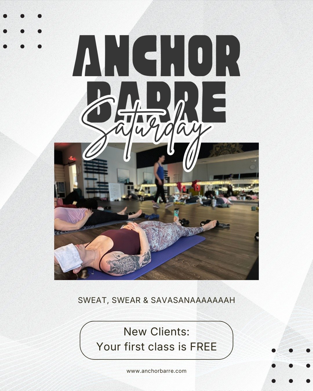 Saturday: Sweat, Swear &amp; Savasana. 🔥🧘&zwj;♀️

We sweat like we mean it.
We swear (just a little) when it burns.
And we earn that savasana.

Because nothing hits better than that post-workout glow and a few quiet minutes on the mat knowing you s