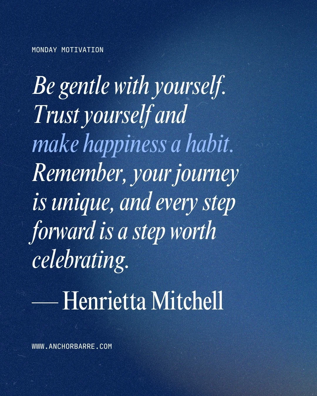Make happiness a habit. 🌿✨

Not just on the weekends.
Not just when everything goes right.

Choose it in the quiet mornings.
In your workouts.
In nourishing your body.
In setting boundaries.
In celebrating small wins.

Happiness isn&rsquo;t a destin