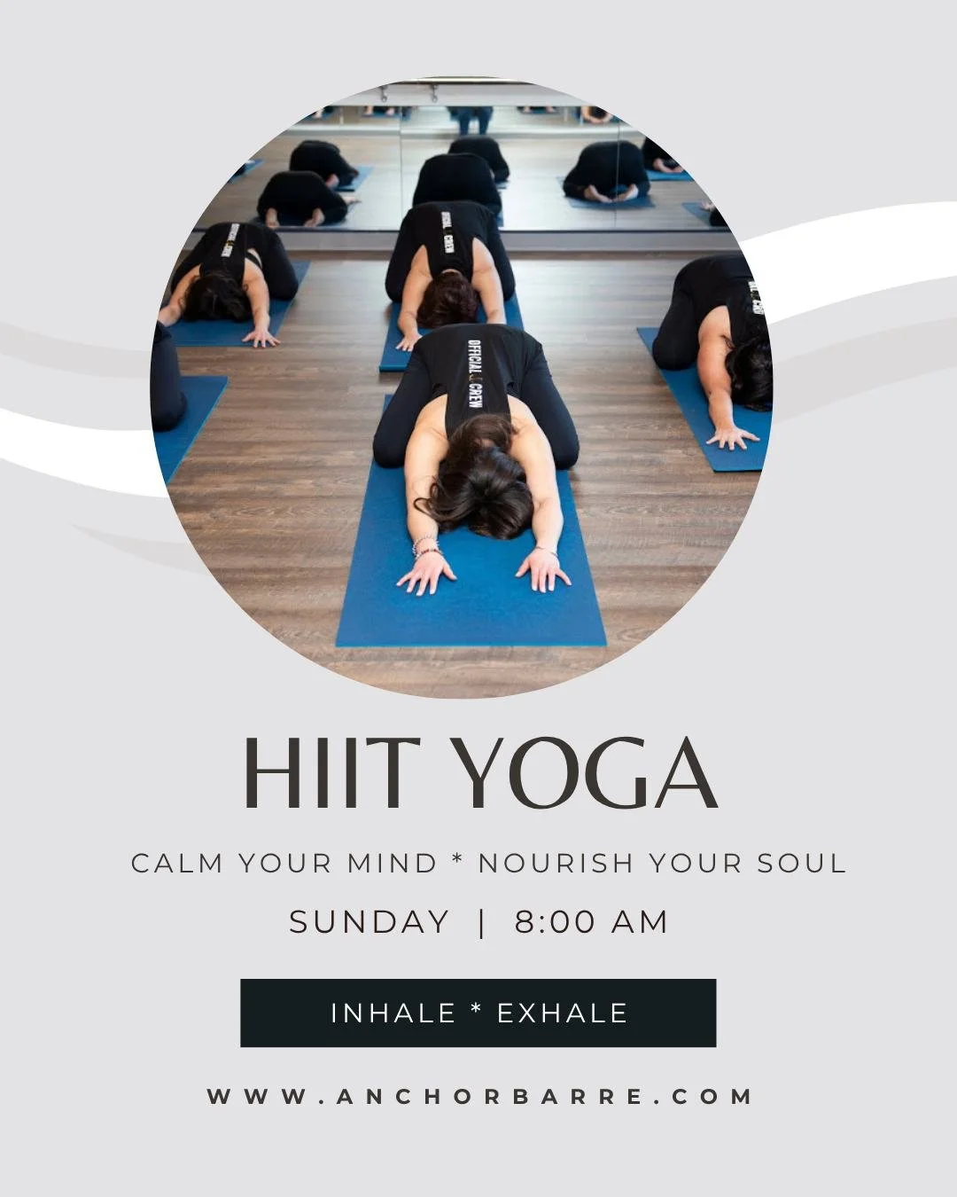 🔥 NEW CLASS POP-UP 🔥 Sunday 5/3 🔥

Get ready to shake, sweat, and flow &mdash; our HIIT Yoga class at Anchor Barre is here! 🧘&zwj;♀️💪

This isn&rsquo;t your typical yoga session&hellip; expect heart-pumping intervals, strength-building flows, an