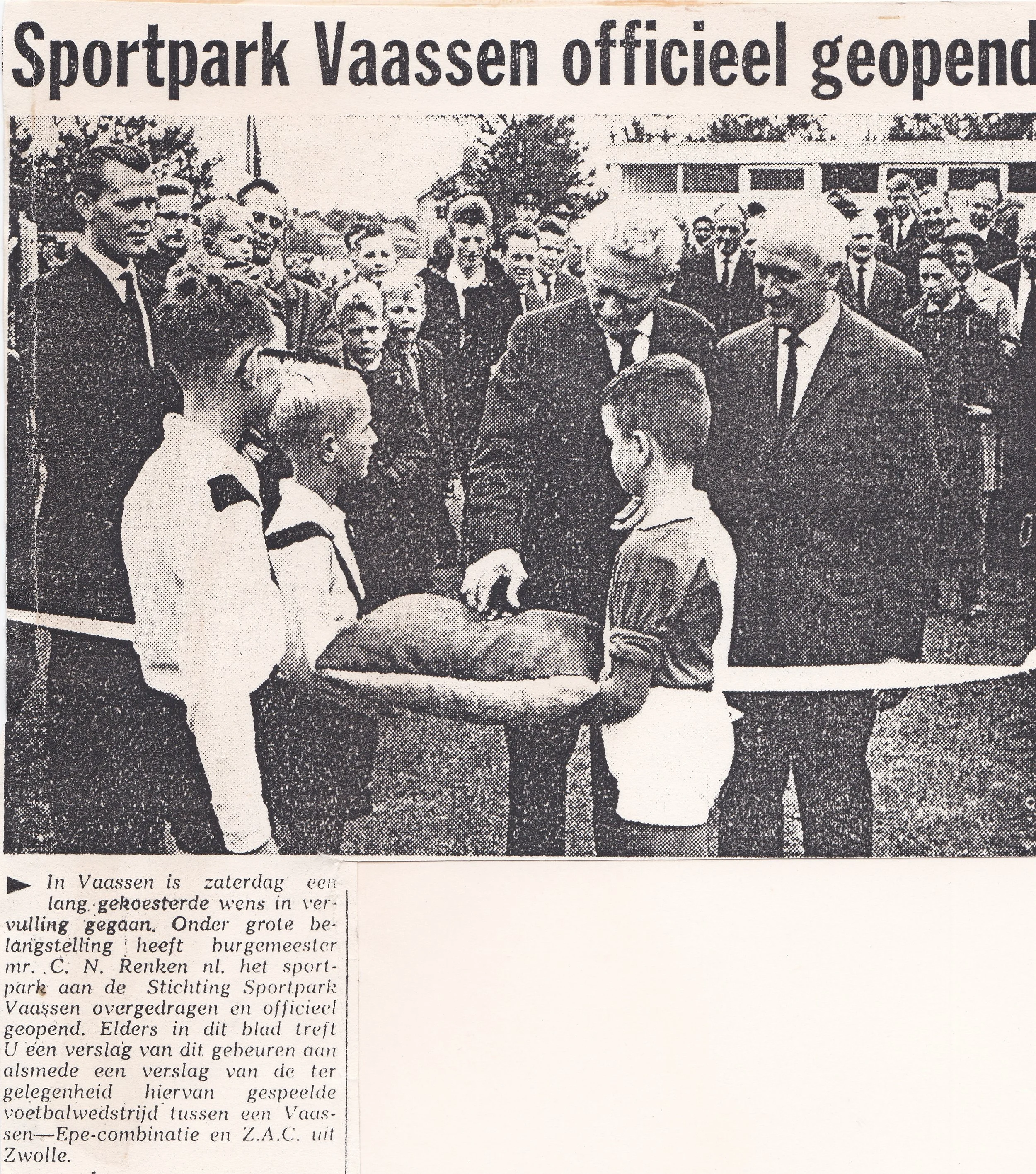 Sportpark De Kouwenaar in 1963 officieel geopend