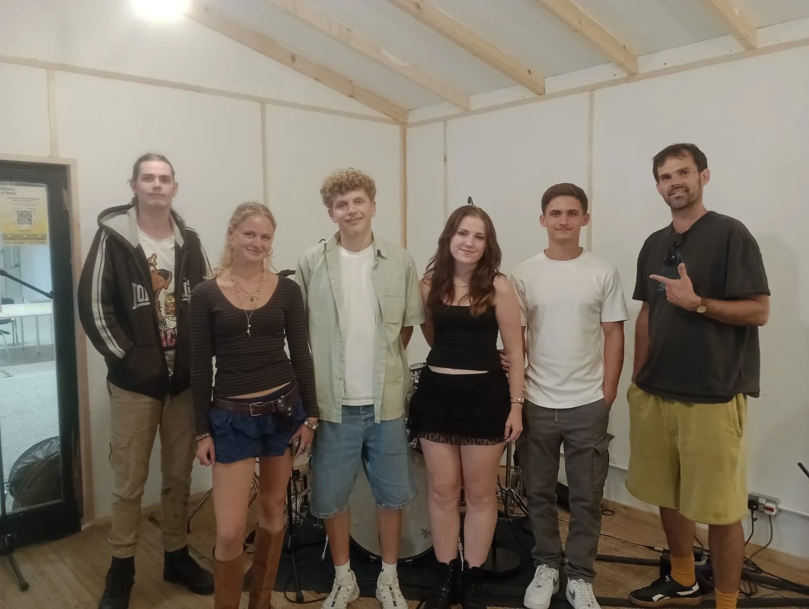 Pop up Studio for local bands or musicians to record their own track. Here's NOT A CHANCE with Tech Intern - Amelia helping alongside industry professionals from 33-33. to record music.
