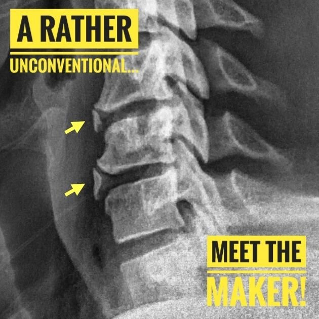 So I'd HOPED to share a #marchmeetthemaker post with you today, but instead I found myself in an ambulance, unwittingly on my way to finding out what &quot;Osteophytes&quot; are 😶 All I knew was that I woke up screaming bloody murder at 4:30am, and 
