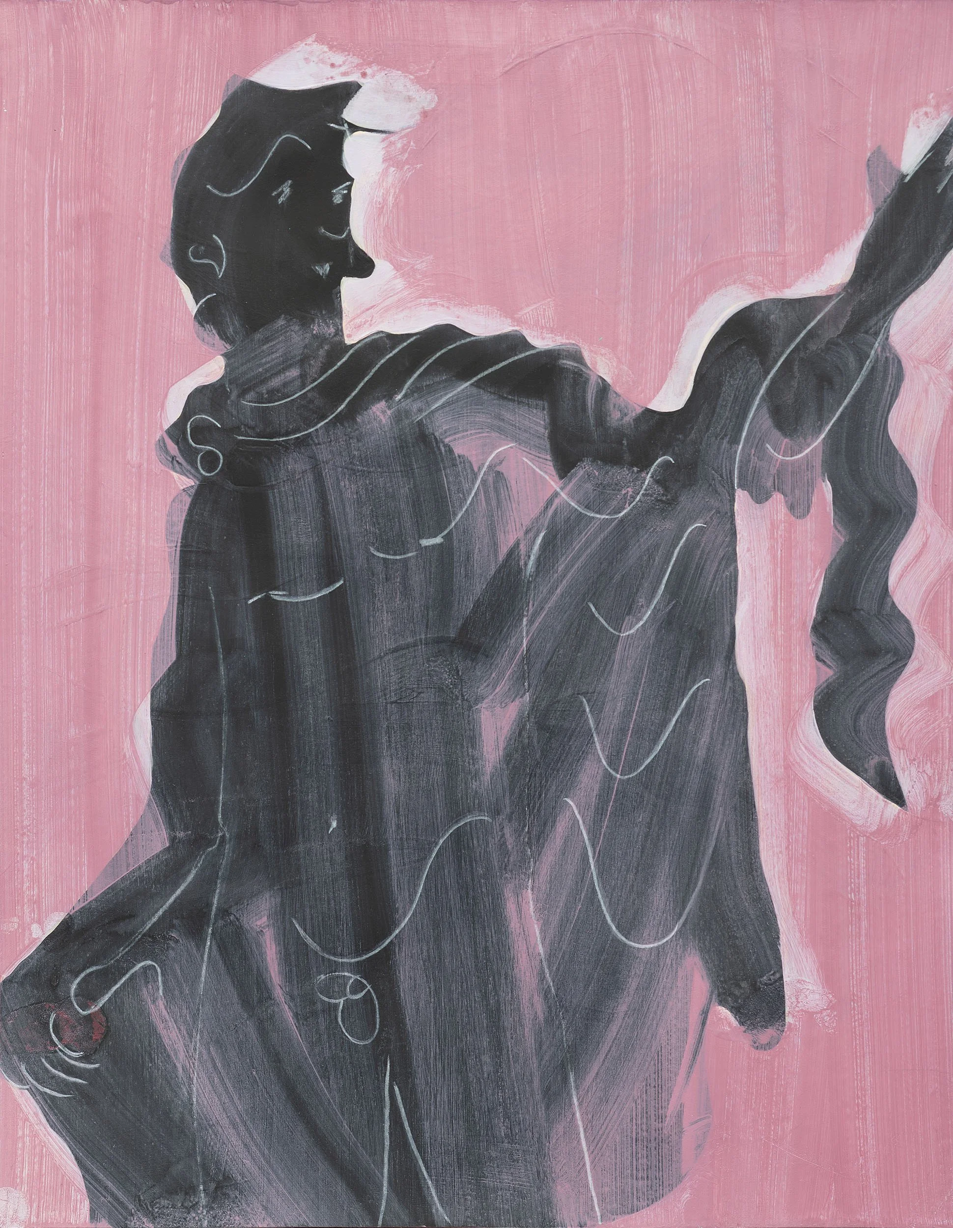 Apollo | Acrylic & pencil on paper | 38 x 30cm | 2026